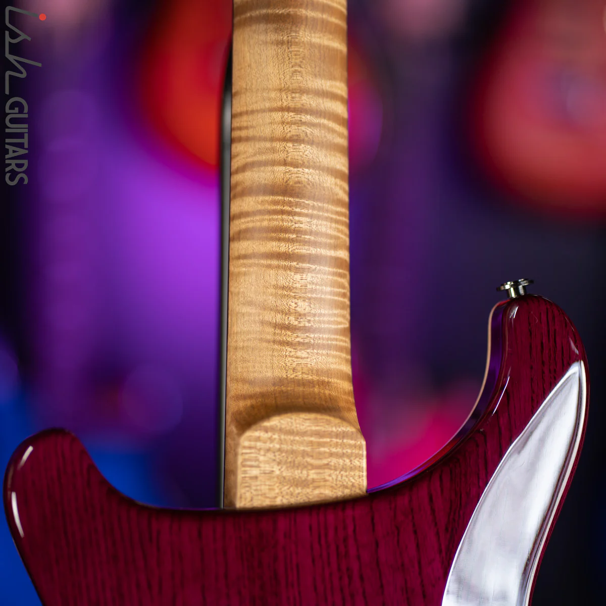 PRS Custom 24 Wood Library Aquabluex Purple Burst One Piece 10 Top Quilt - Image 11