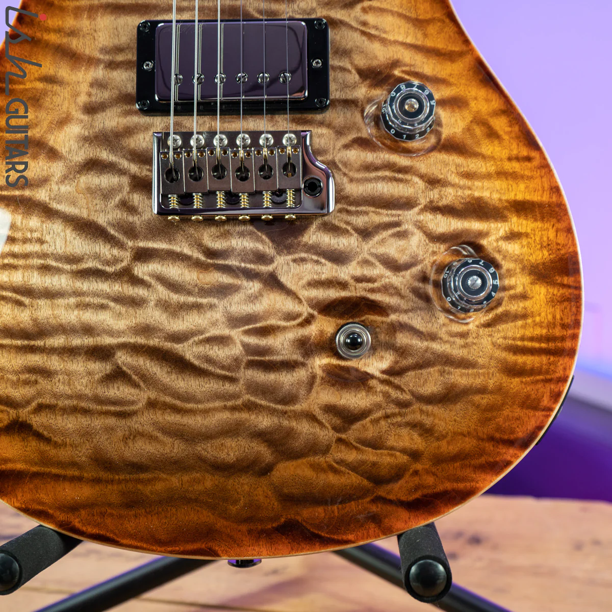 PRS Custom 24 Wood Library Autumn Sky One Piece Quilt 10 Top - Image 4