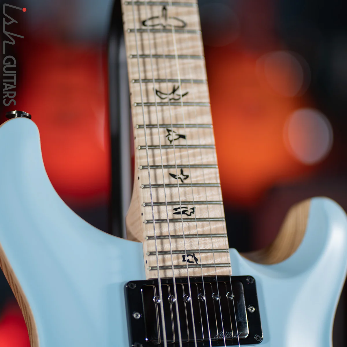 PRS Custom 24 Wood Library Powder Blue Opaque Satin - Image 5