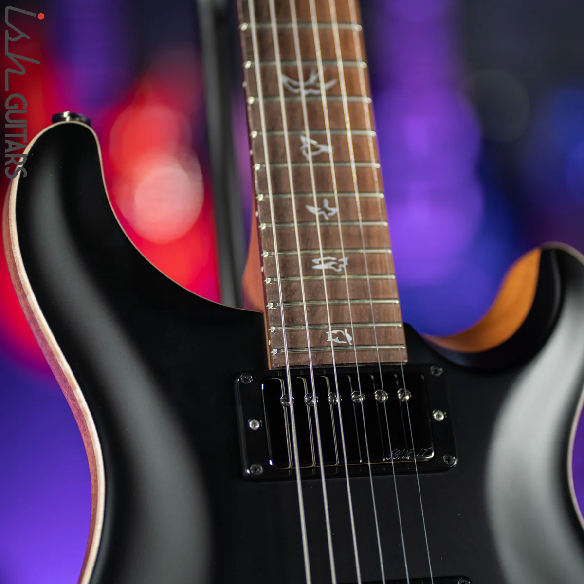 PRS Custom 24 Wood Library Black Opaque Satin - Image 5