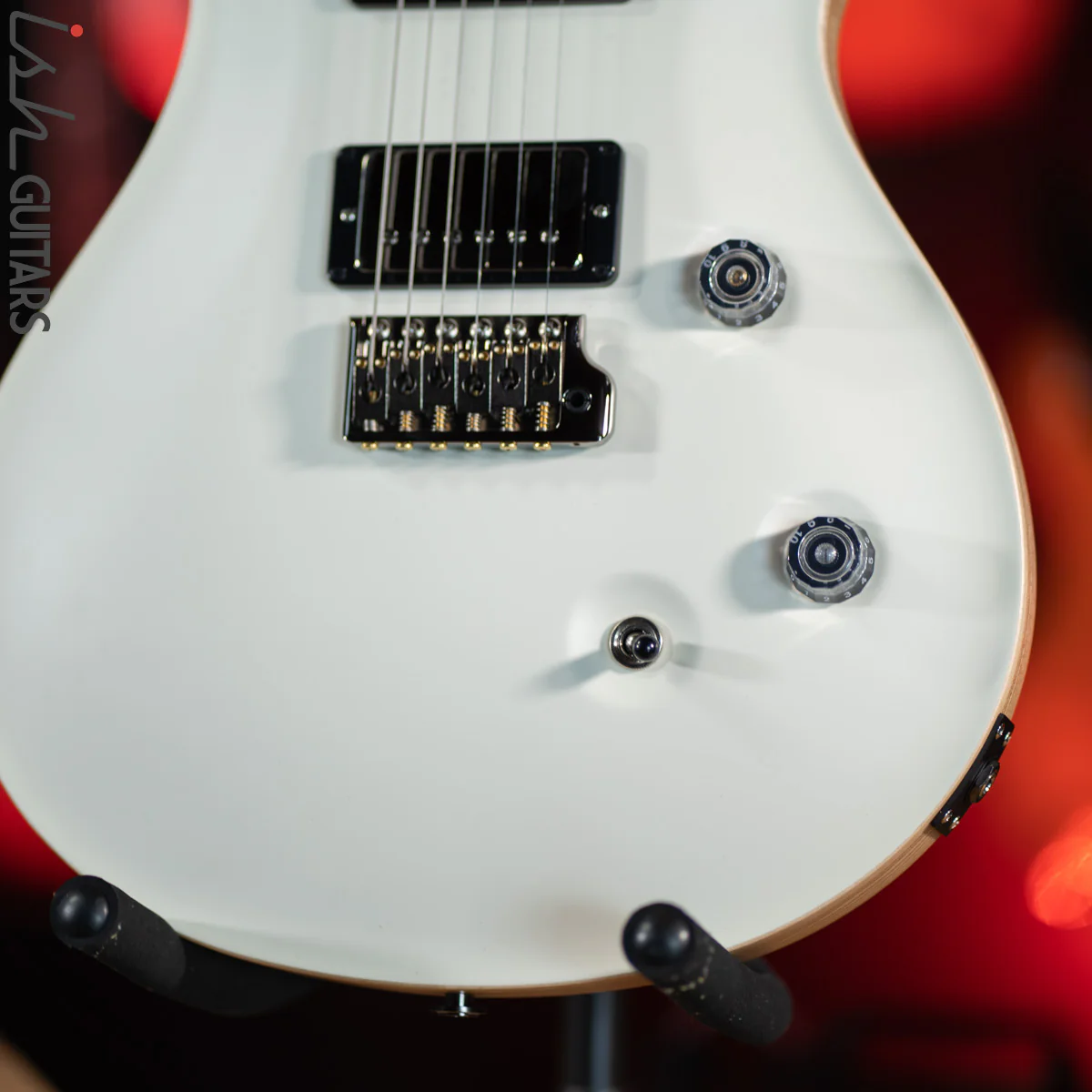PRS Custom 24 Wood Library Opaque Satin White - Image 4