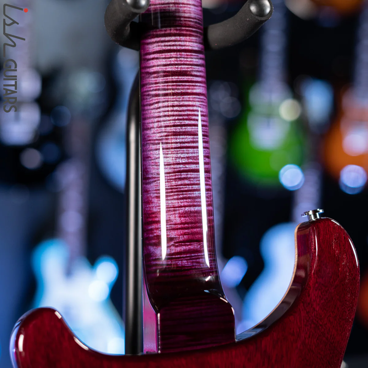 PRS Wood Library Custom 24 Violet Purple Burst 10 Top Quilt Figured Maple Neck - Image 12