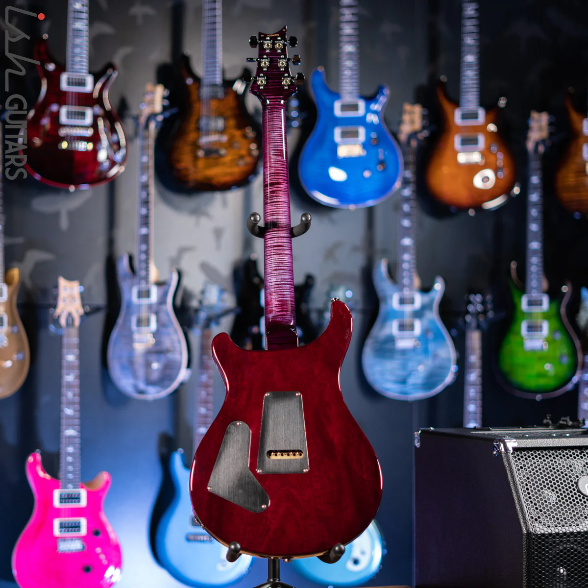 PRS Wood Library Custom 24 Violet Purple Burst 10 Top Quilt Figured Maple Neck - Image 8