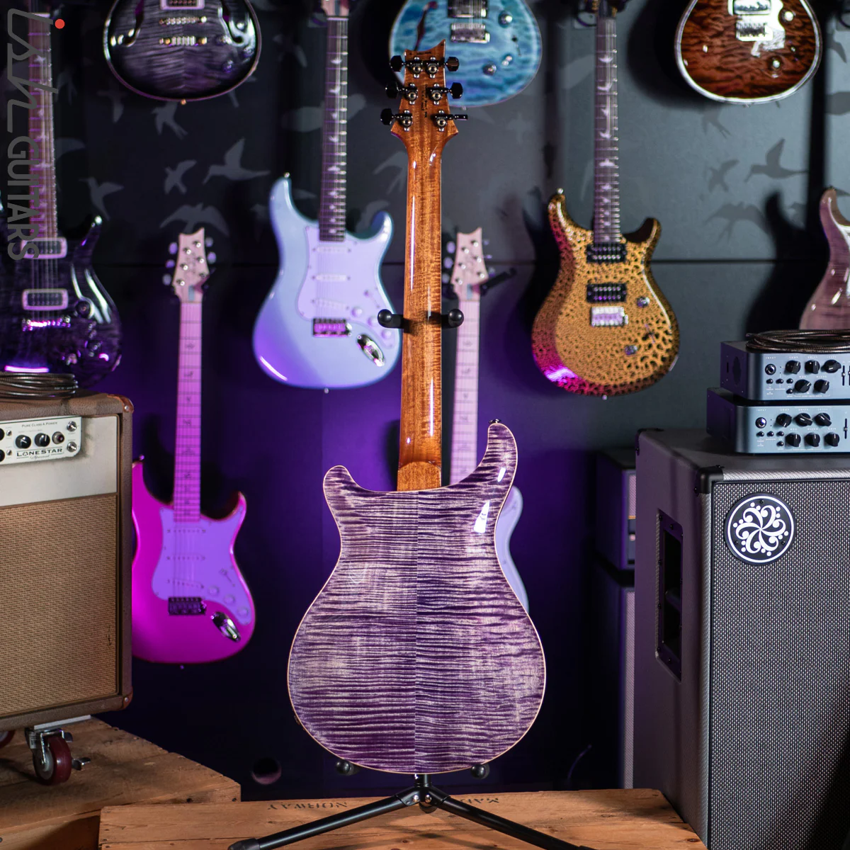 PRS McCarty 594 Hollowbody II Wood Library Faded Purple - Image 10
