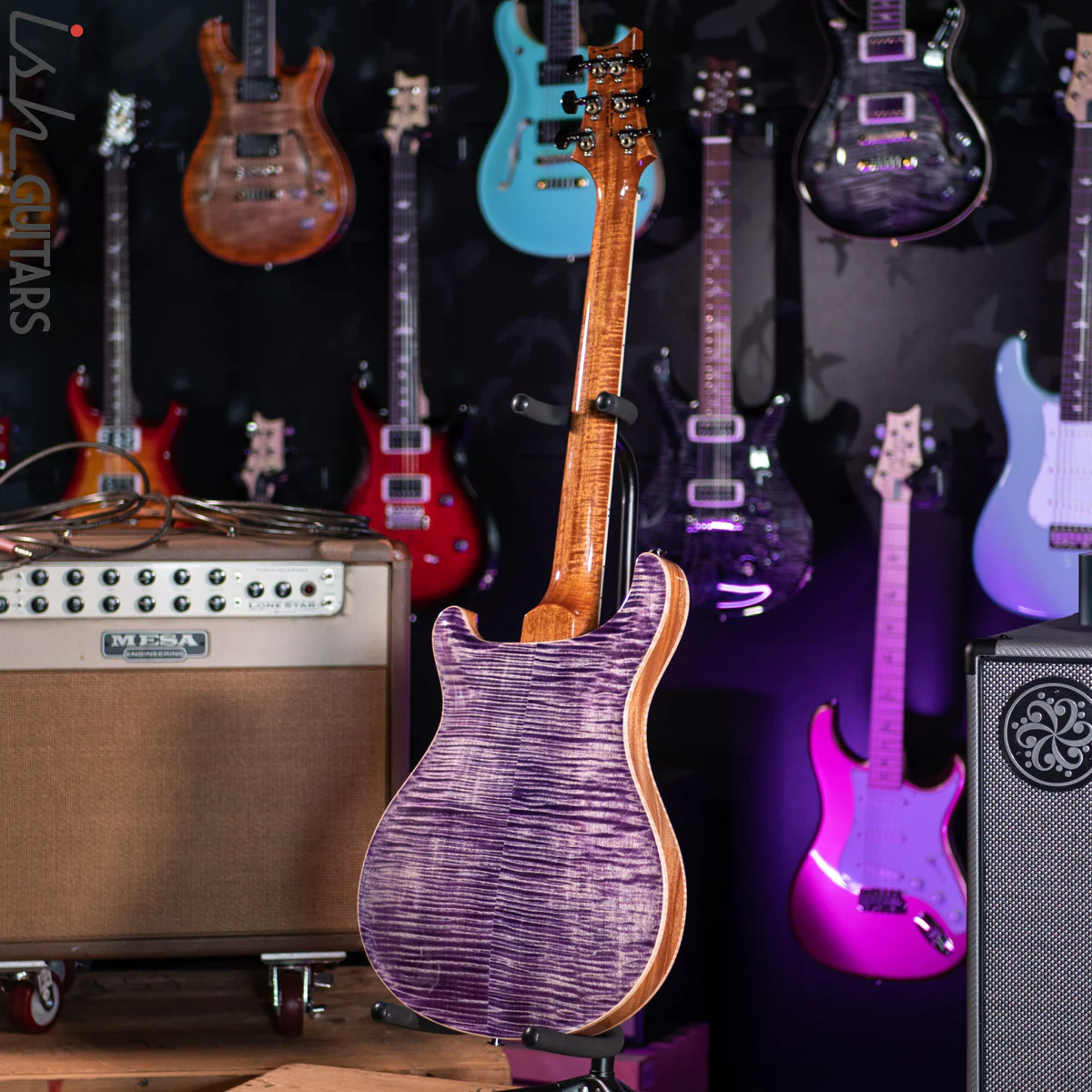 PRS McCarty 594 Hollowbody II Wood Library Faded Purple - Image 14