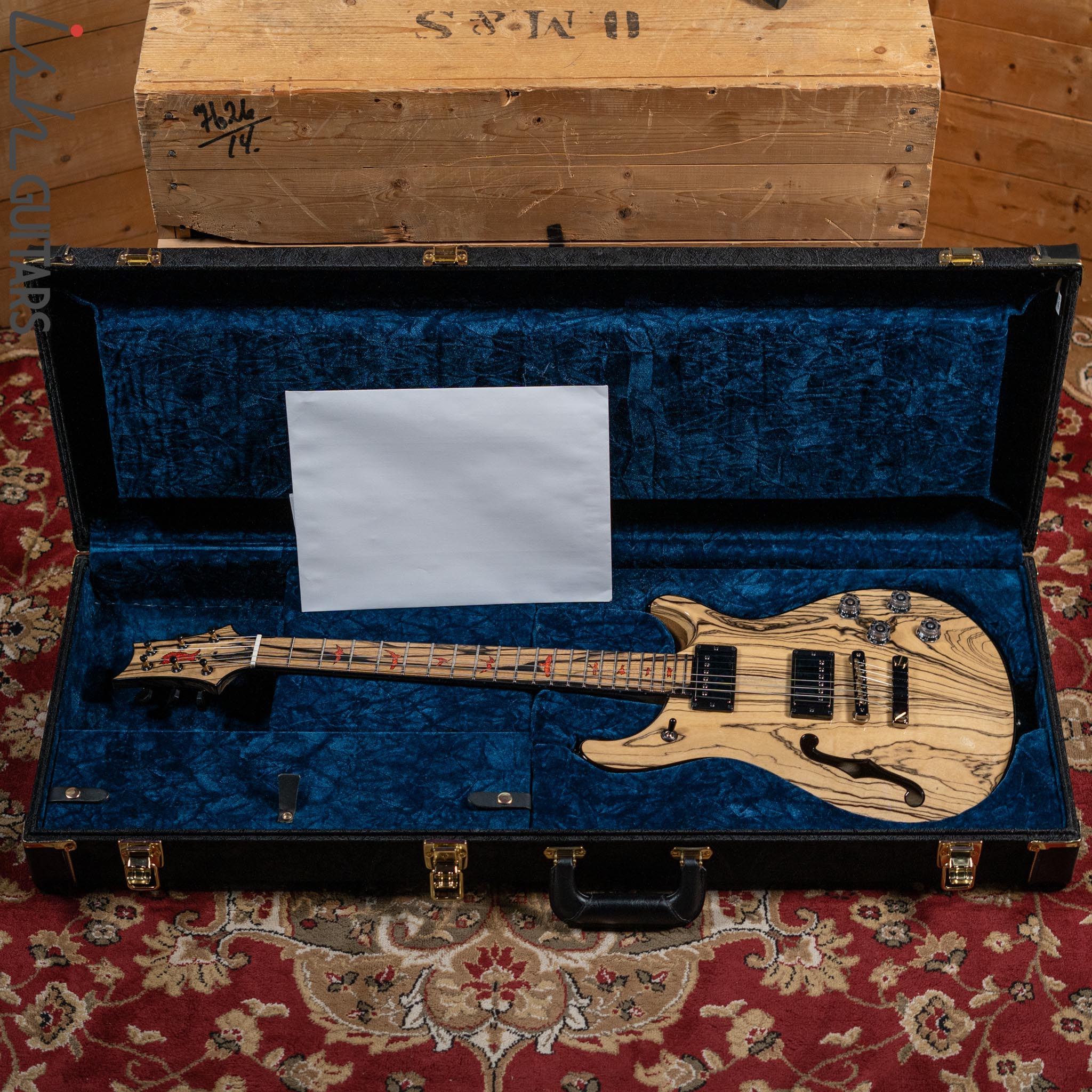 2021 PRS McCarty 594 Semi-Hollow Private Stock #9736 Natural Pale Moon Ebony - Image 15