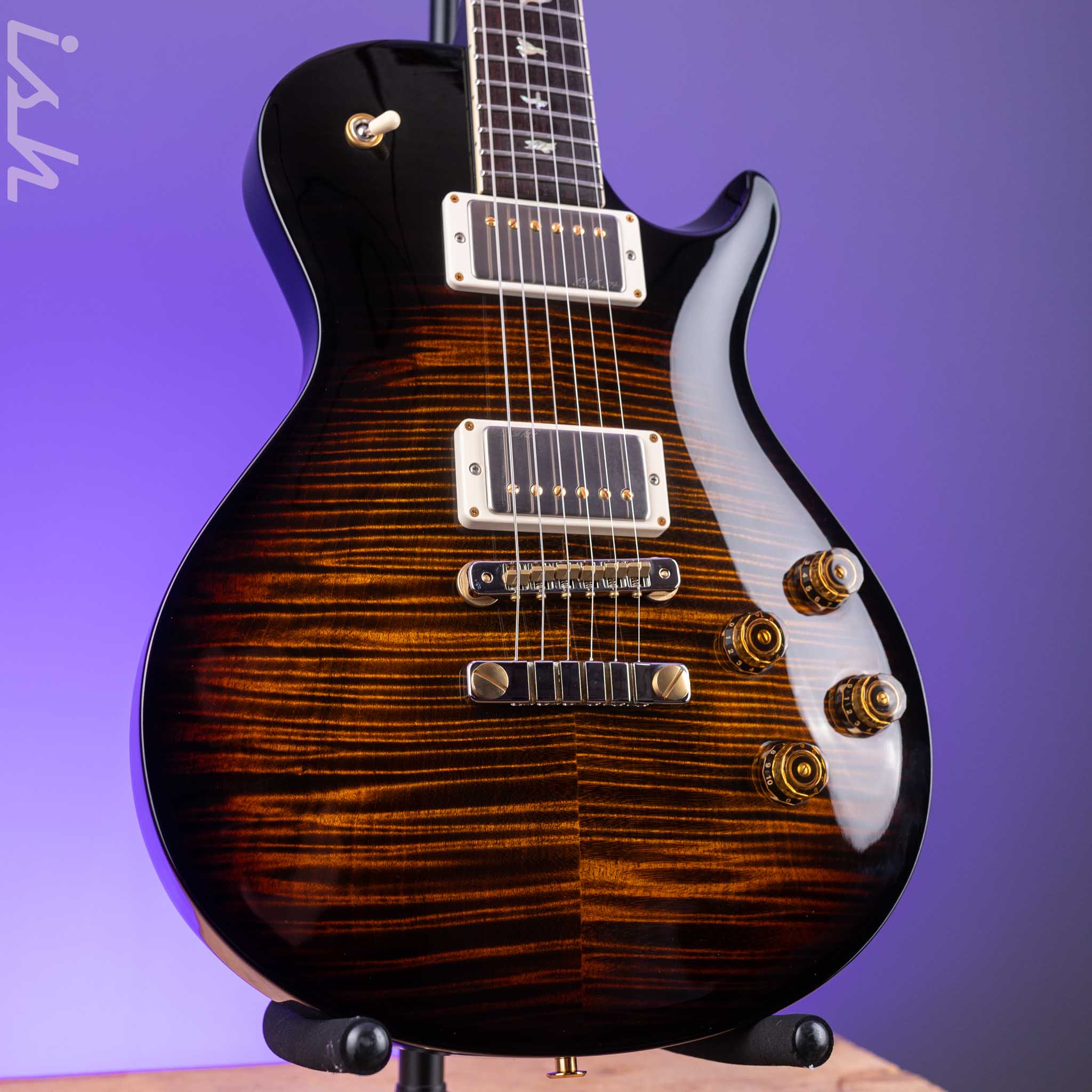 2021 PRS McCarty 594 Singlecut 10-Top Black Gold Burst