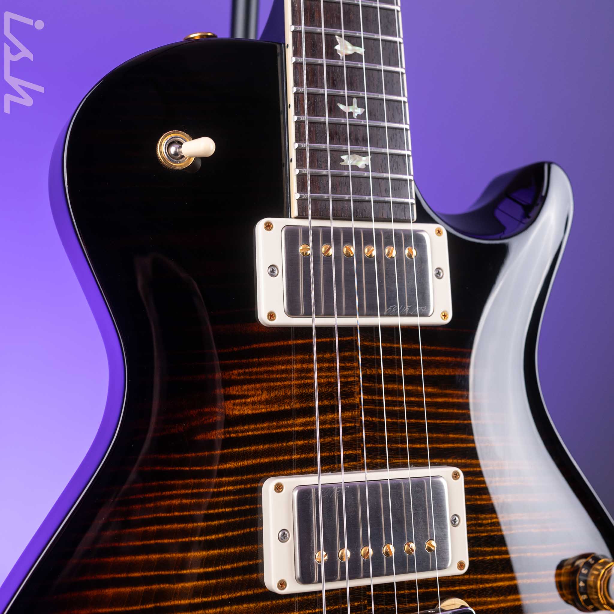 2021 PRS McCarty 594 Singlecut 10-Top Black Gold Burst - Image 4