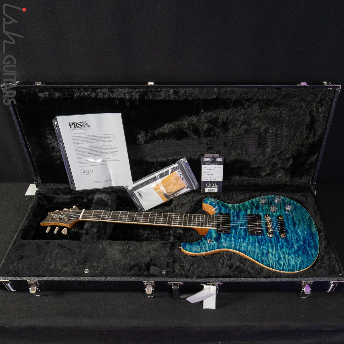 PRS McCarty 594 Wood Library River Blue 10 Top Quilt - Image 14
