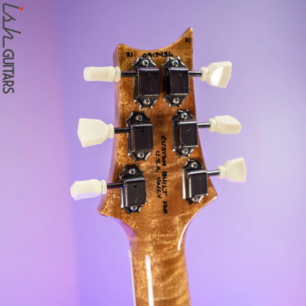PRS McCarty 594 Wood Library Yellow Tiger 10 Top Quilt - Image 13