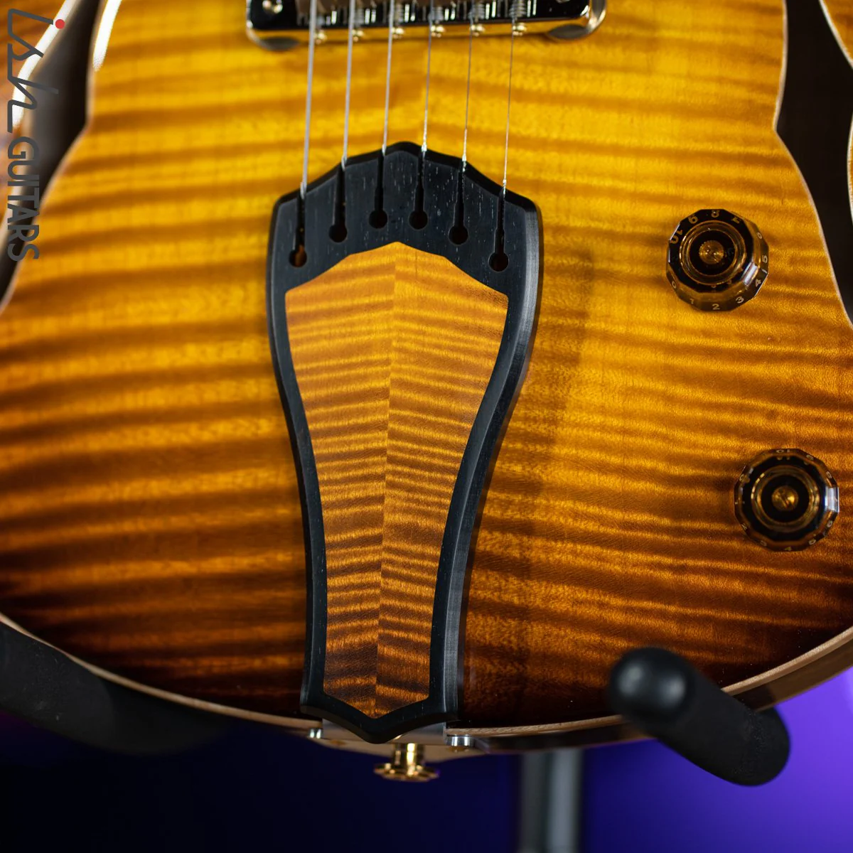 2021 PRS Private Stock Hollowbody II 24 Fret Honey Gold Smoked Burst - Image 5