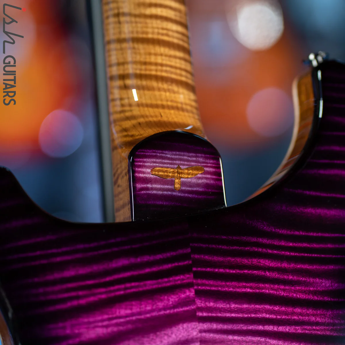 2021 PRS Private Stock Modern Eagle V Midnight Orchid Glow Smoked Burst - Image 14