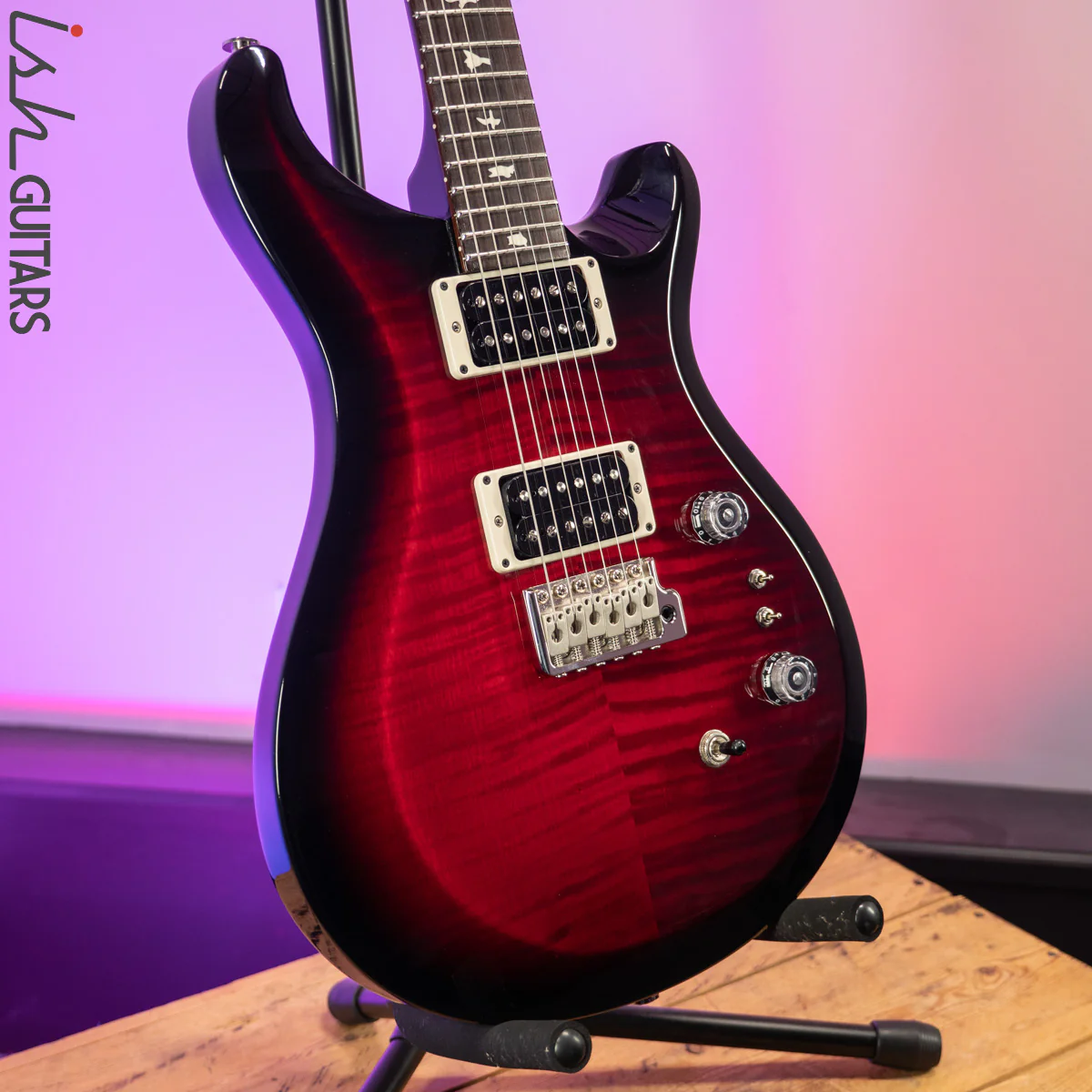 PRS S2 Custom 24 35th Anniversary Black/Red Custom Burst - Image 5