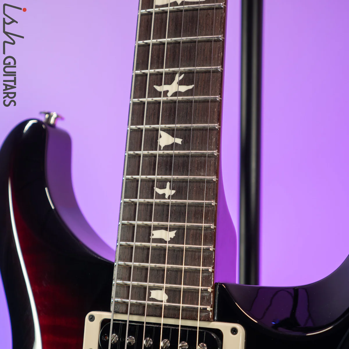 PRS S2 Custom 24 35th Anniversary Black/Red Custom Burst - Image 6