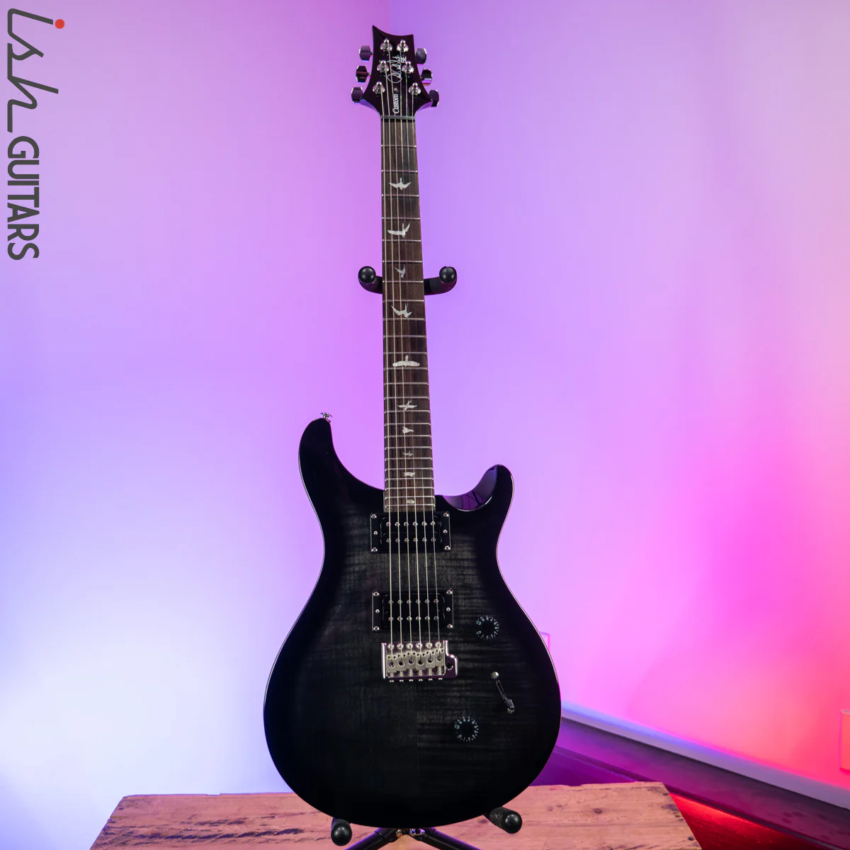 2020 PRS SE Custom 24 Charcoal Burst - Image 2
