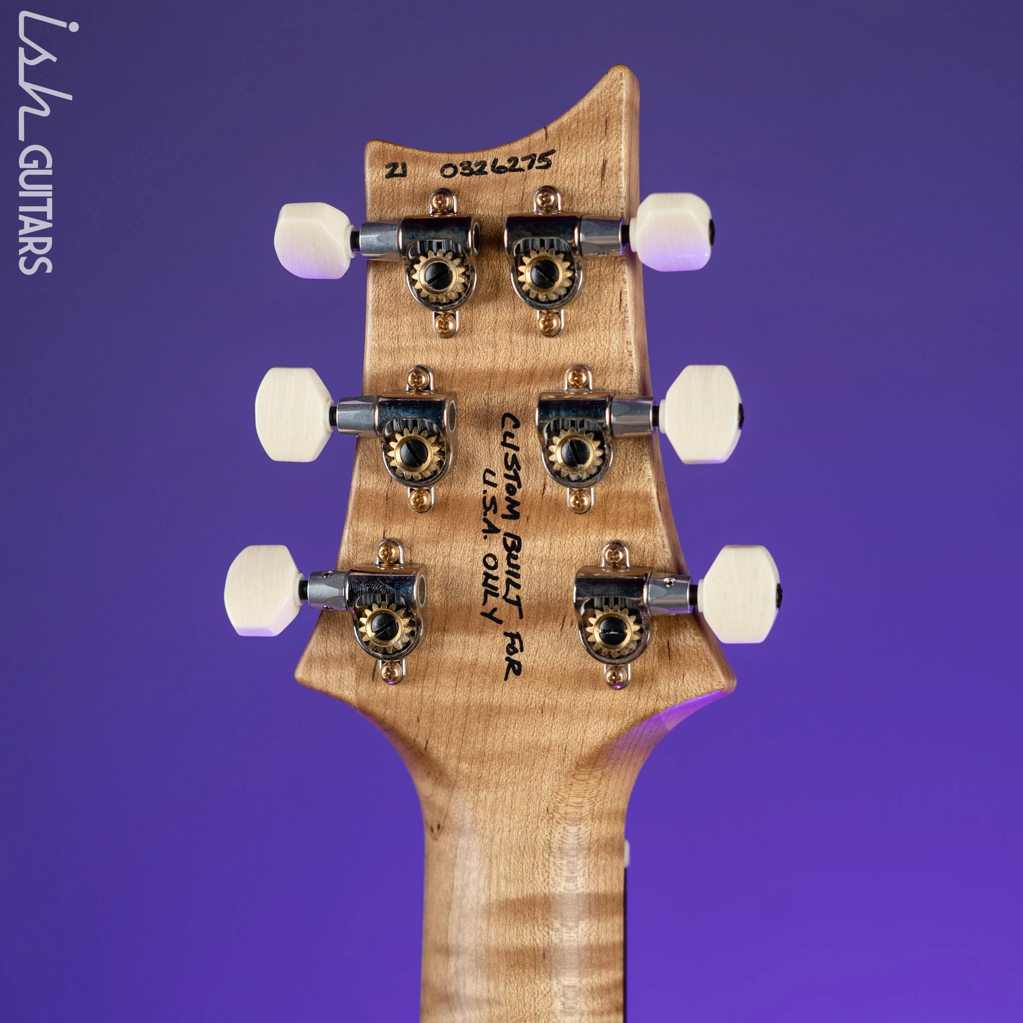 2021 PRS Wood Library DGT Figured Maple Neck Platinum Satin - Image 10