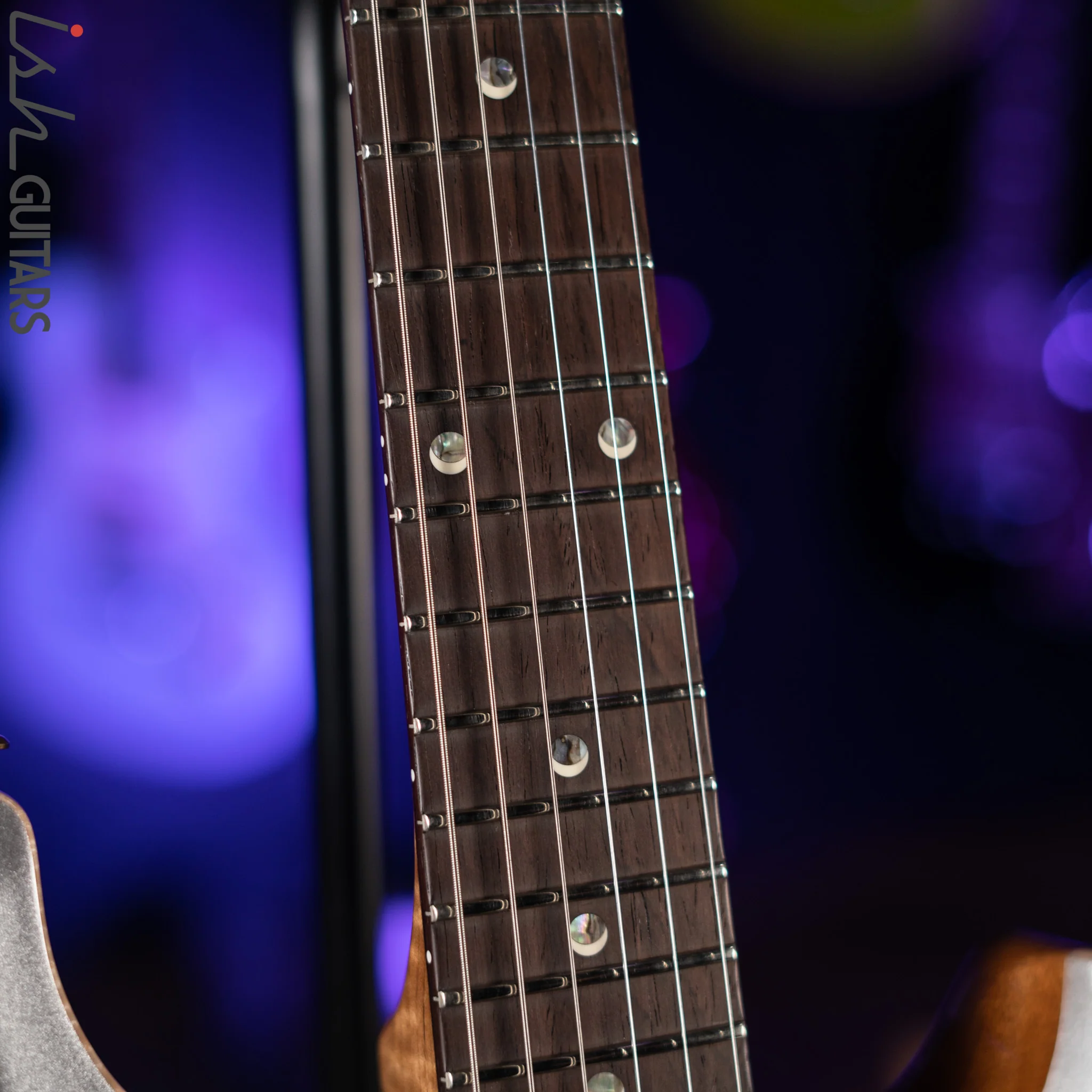 2021 PRS Wood Library DGT Figured Maple Neck Platinum Satin - Image 5