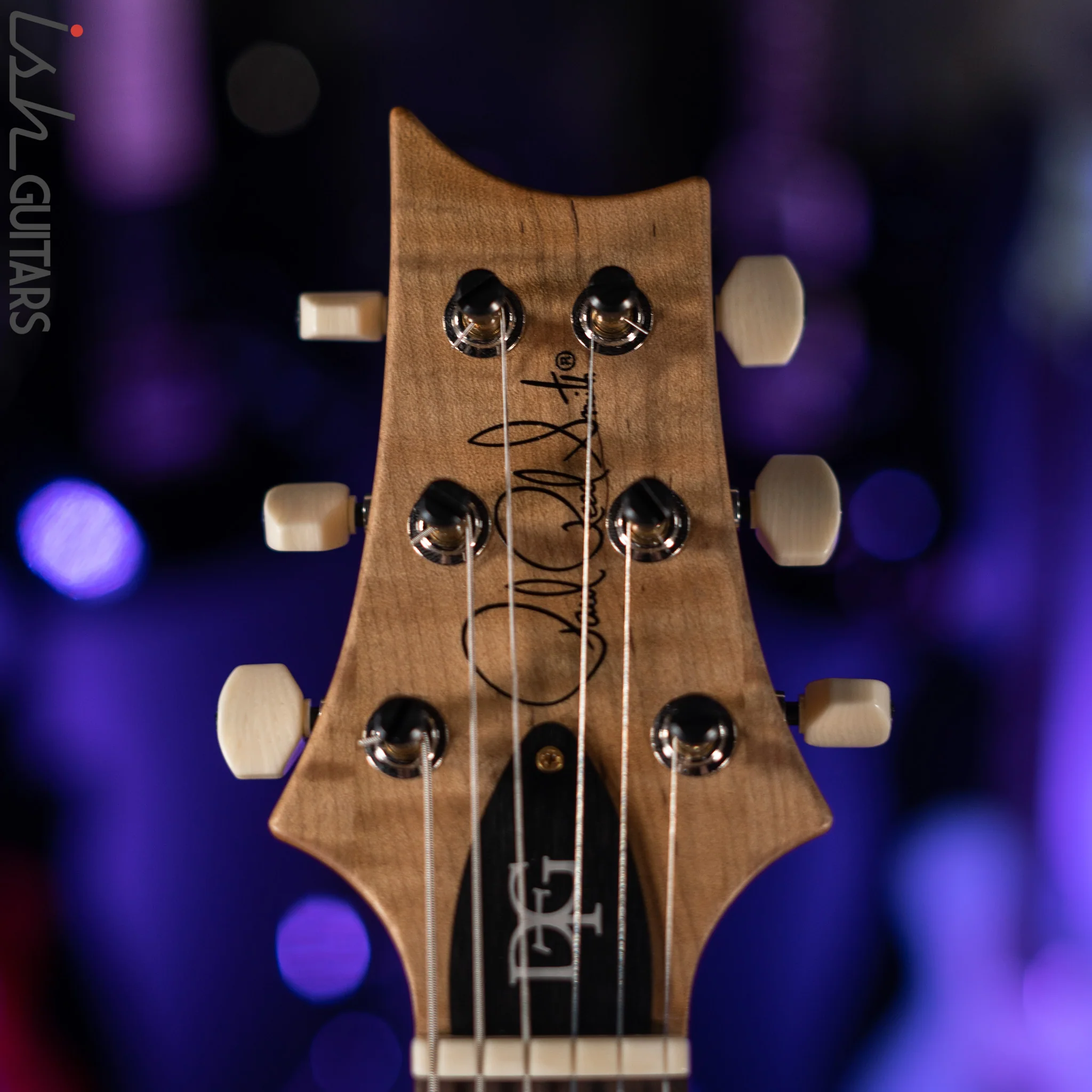 2021 PRS Wood Library DGT Figured Maple Neck Platinum Satin - Image 6
