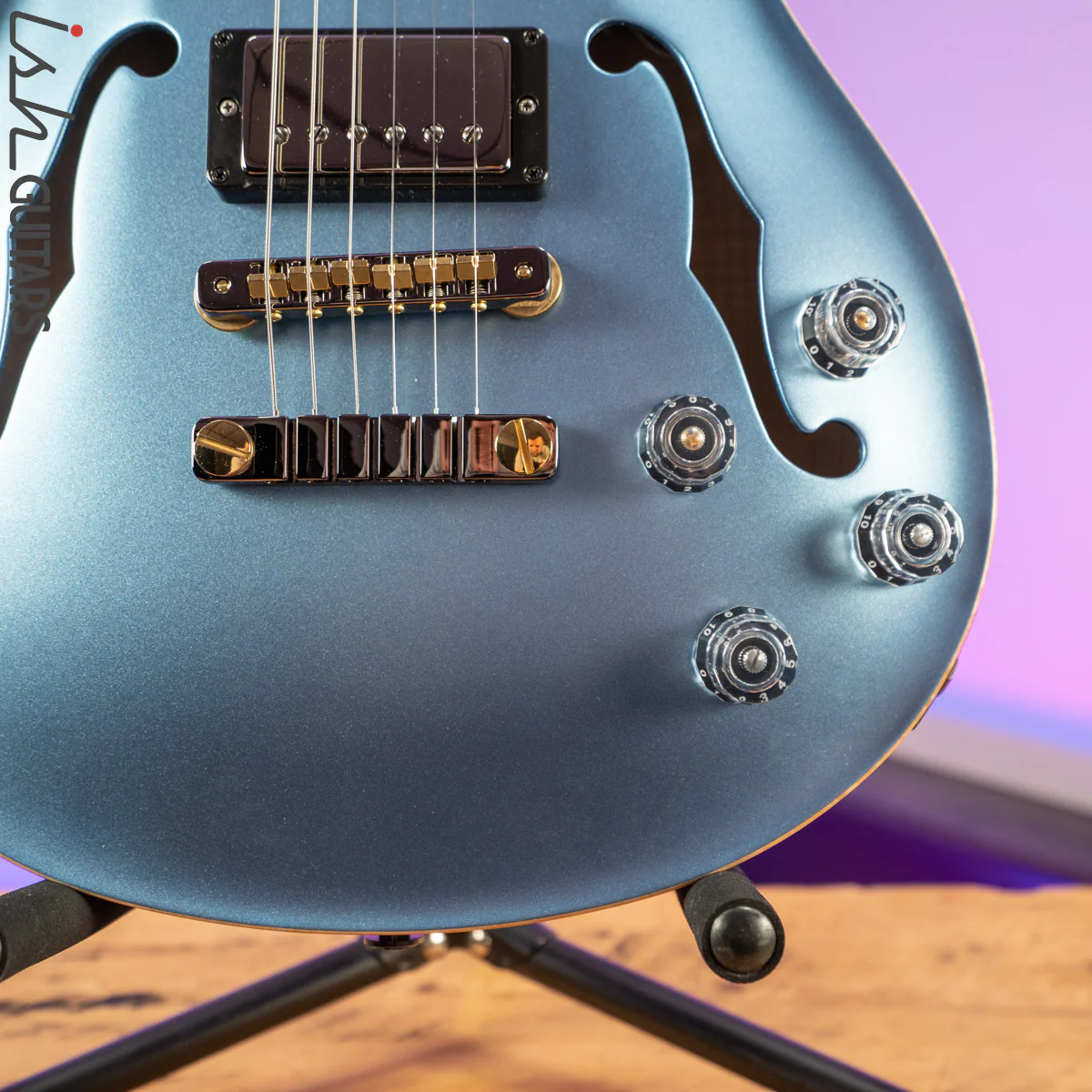 PRS McCarty 594 Hollowbody II Wood Library Frost Blue Metallic Satin - Image 4