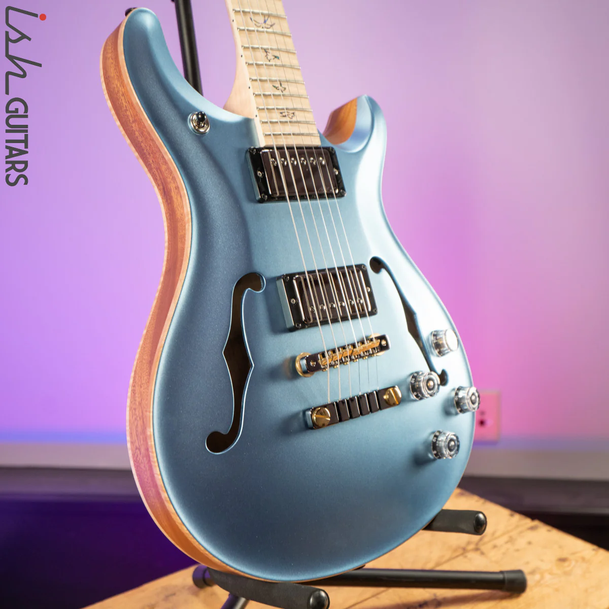 PRS McCarty 594 Hollowbody II Wood Library Frost Blue Metallic Satin - Image 5