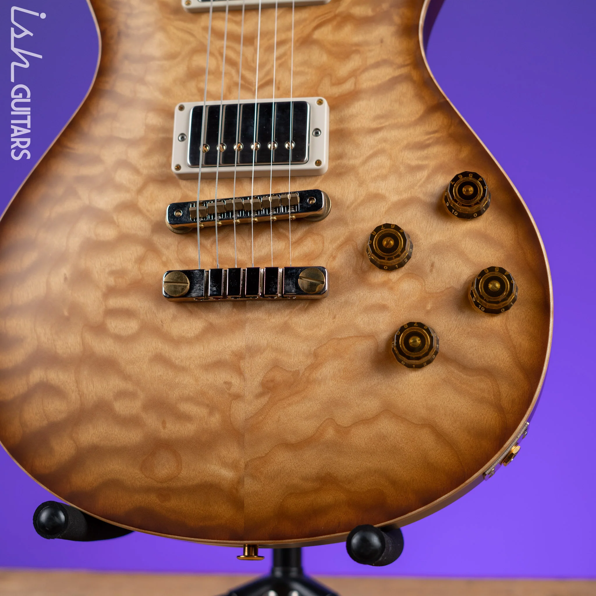 2021 PRS Wood Library McCarty 594 Singlecut 10-Top Antique Natural Satin - Image 4