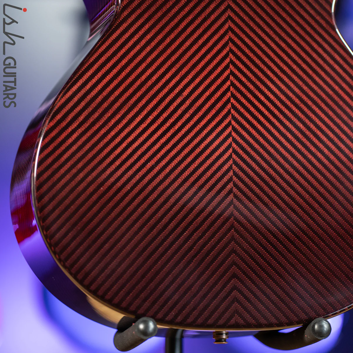 2021 RainSong BI-WS1000N2C Black Ice Acoustic Guitar Ish Exclusive Cranberry Red - Image 10