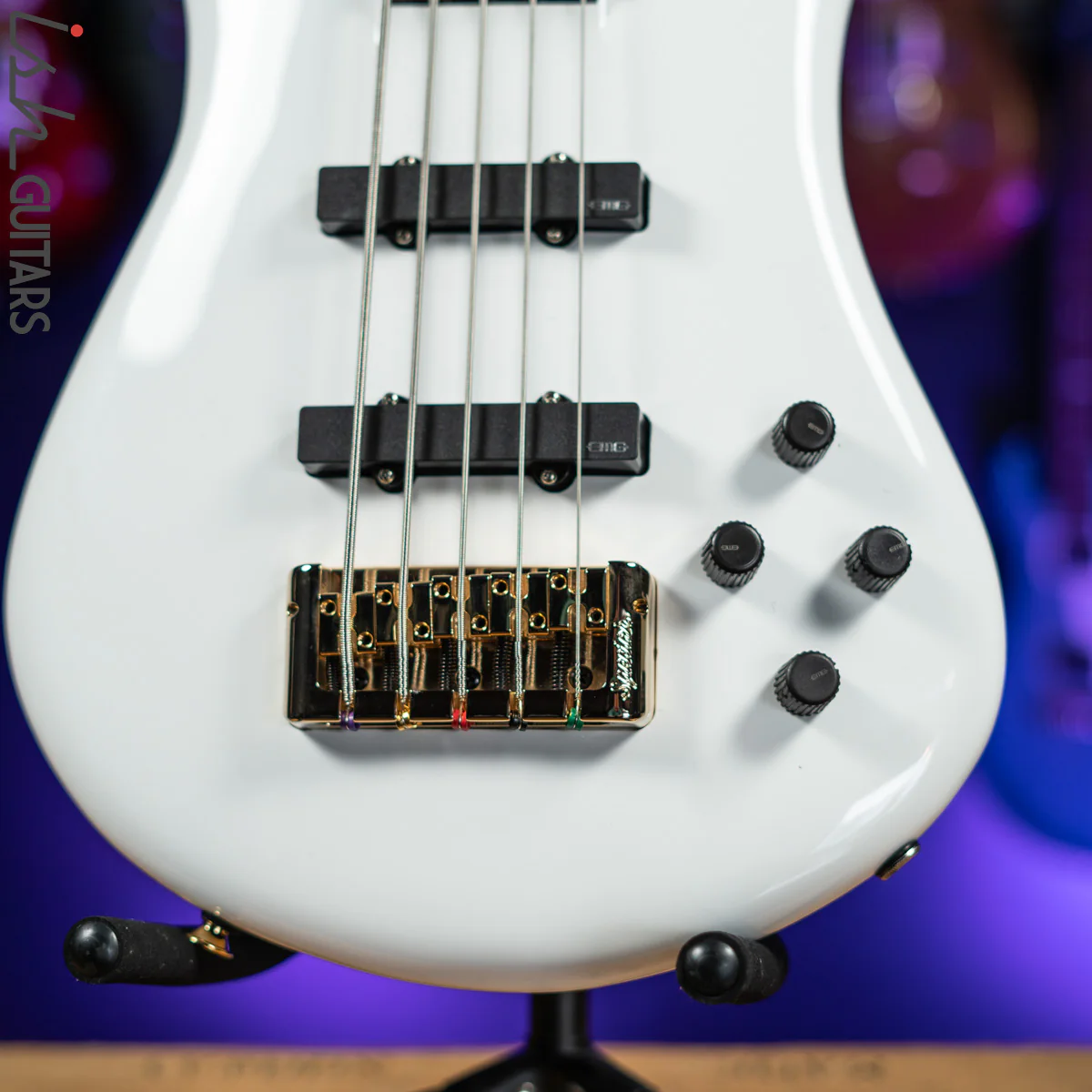 Spector Euro 5 Classic 5-String Bass White Gloss Demo - Image 4