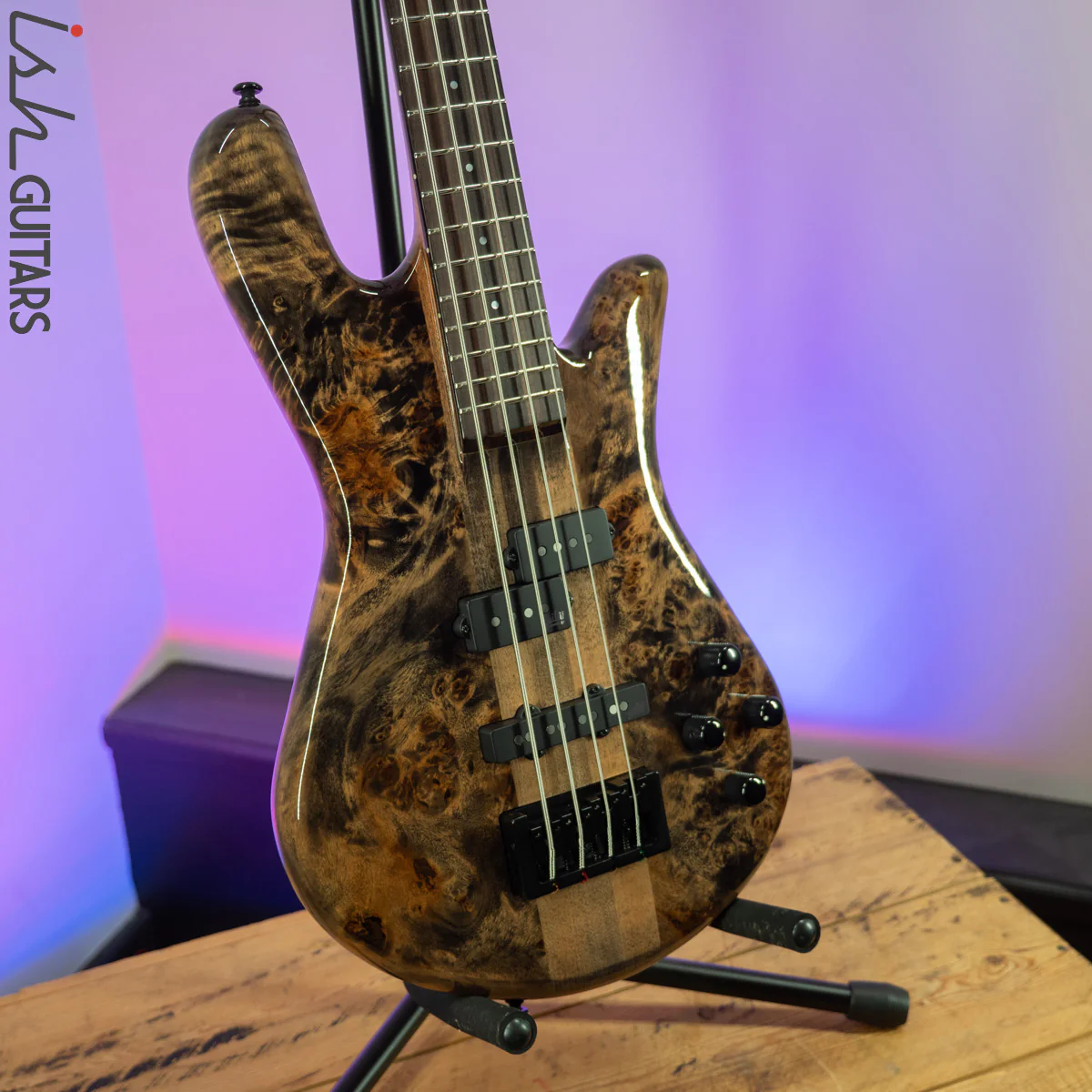 2021 Spector NS Ethos 4 Super Faded Black Gloss - Image 5