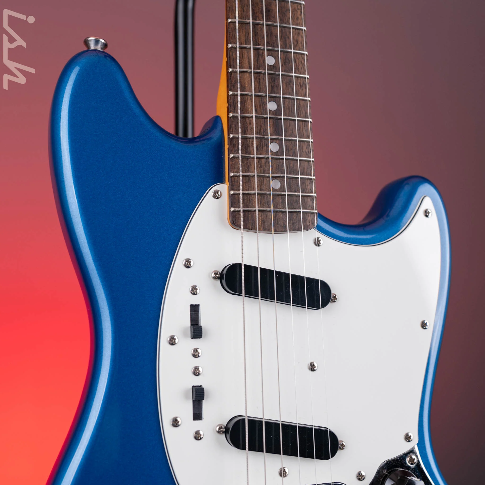 2021 Squier Classic Vibe '60s Competition Mustang Lake Placid Blue - Image 3