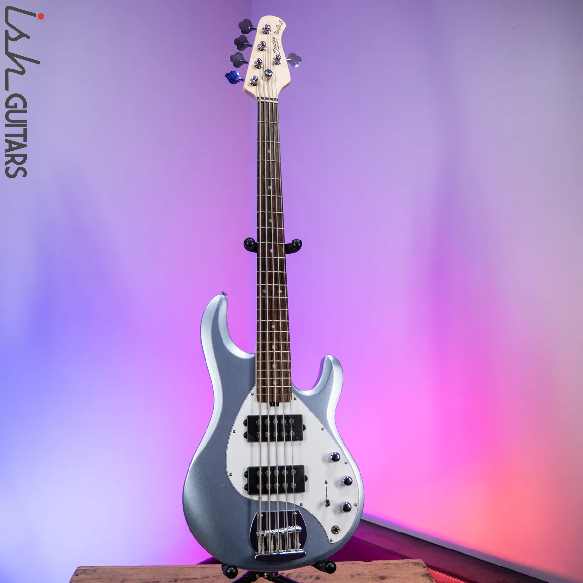 Sterling by Music Man StingRay 5 HH Sub Series Lake Blue Metallic - Image 2