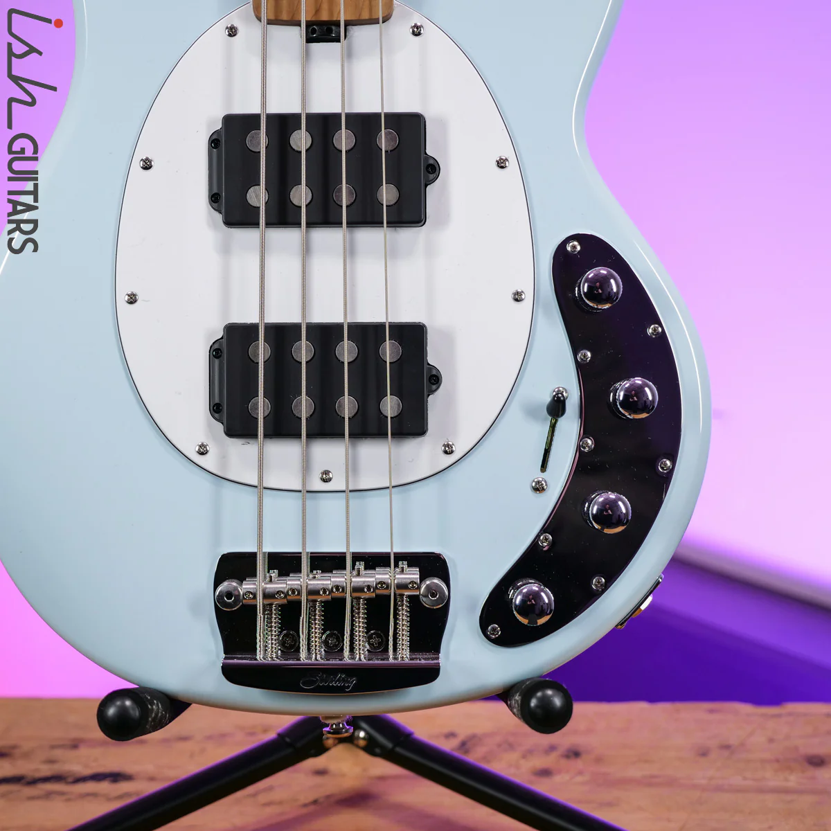 Sterling by Music Man StingRay Ray34HH Daphne Blue - Image 4