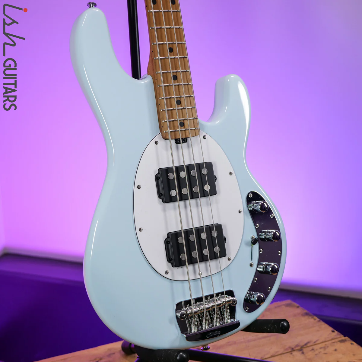 Sterling by Music Man StingRay Ray34HH Daphne Blue - Image 5