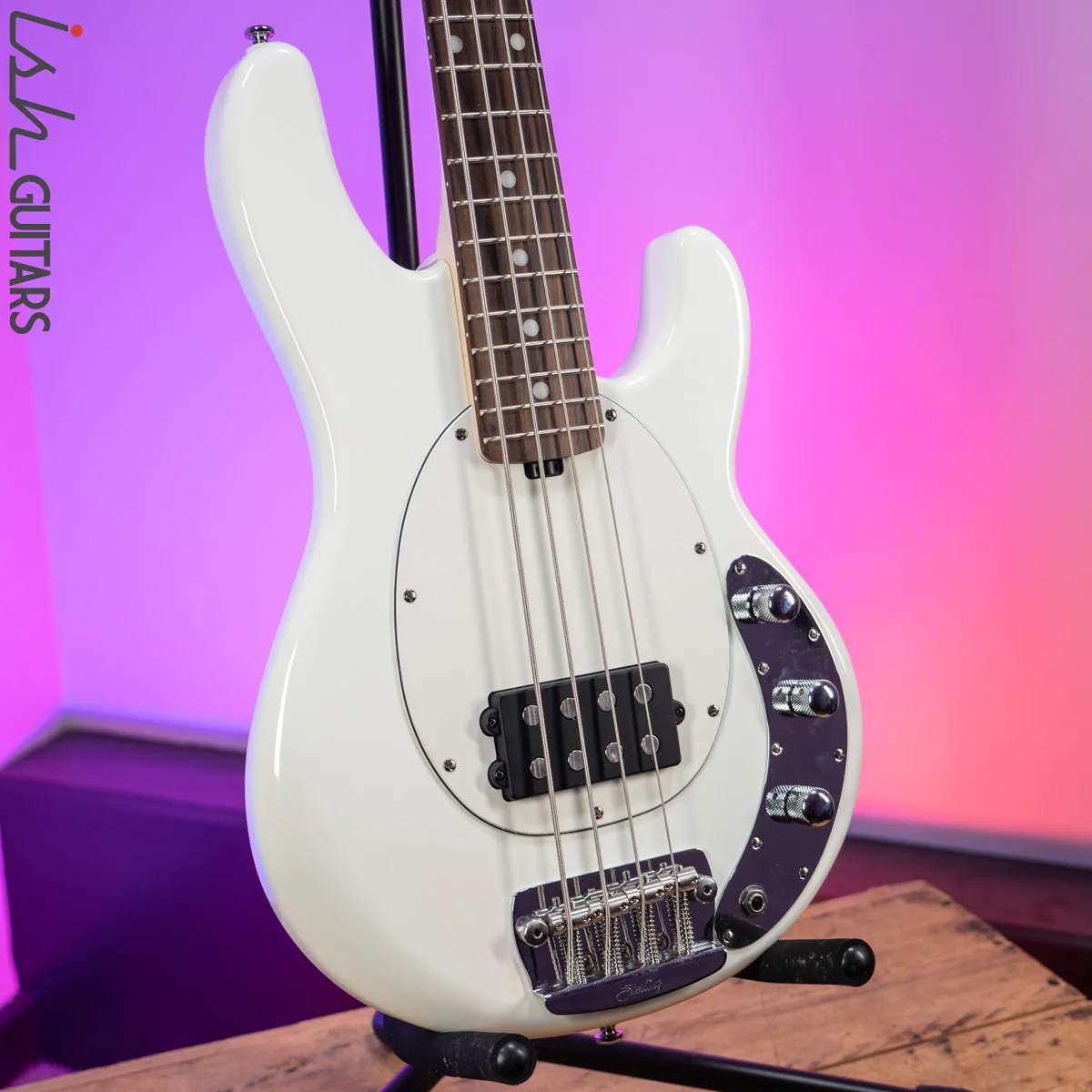 Sterling by Music Man StingRay Short Scale Olympic White - Image 5