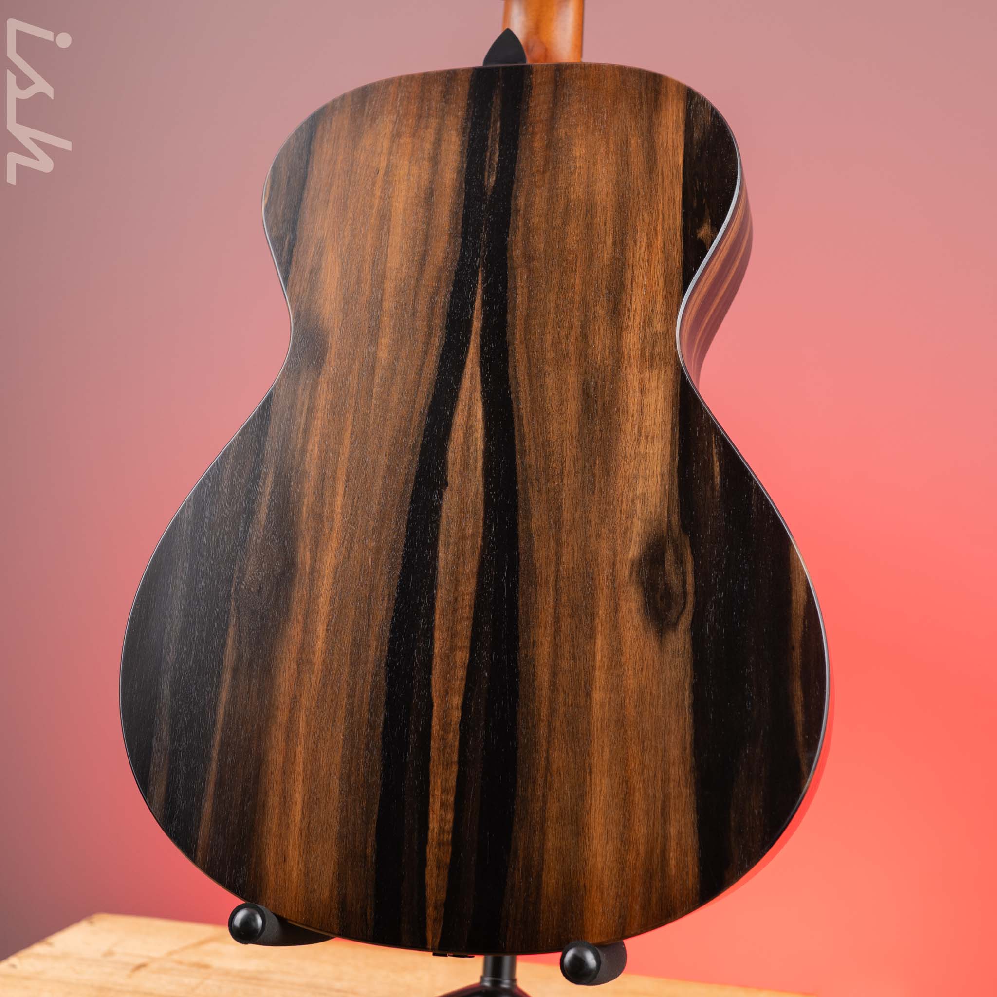 2021 Taylor AD12e Ebony Acoustic-Electric Guitar Blacktop - Image 8