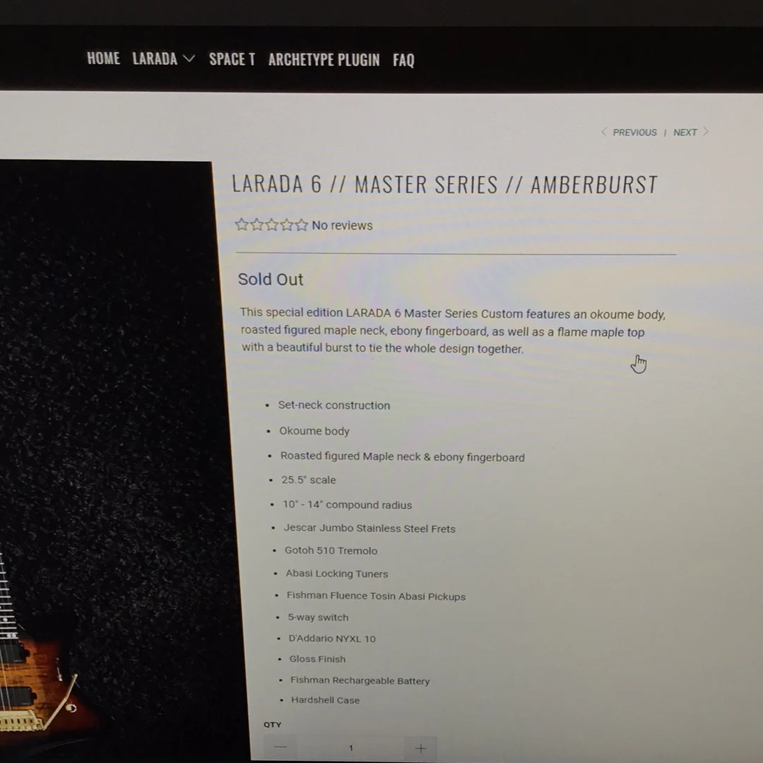 2022 Abasi Larada 6 Master Series USA Amberburst - Image 19
