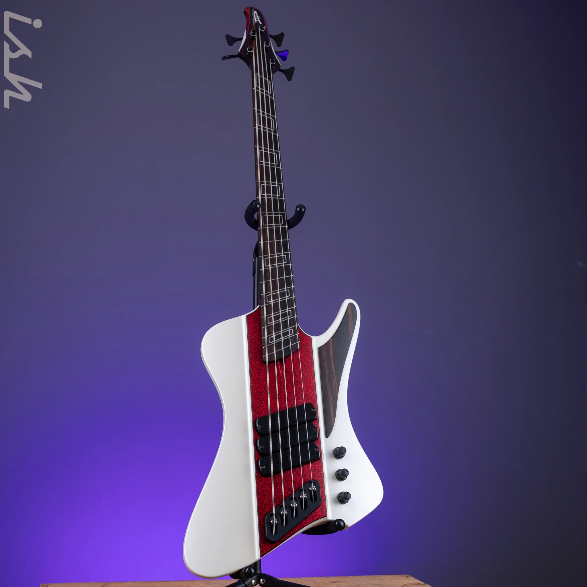 2022 Dingwall D-Roc Custom NAMM Ducati White - Image 2