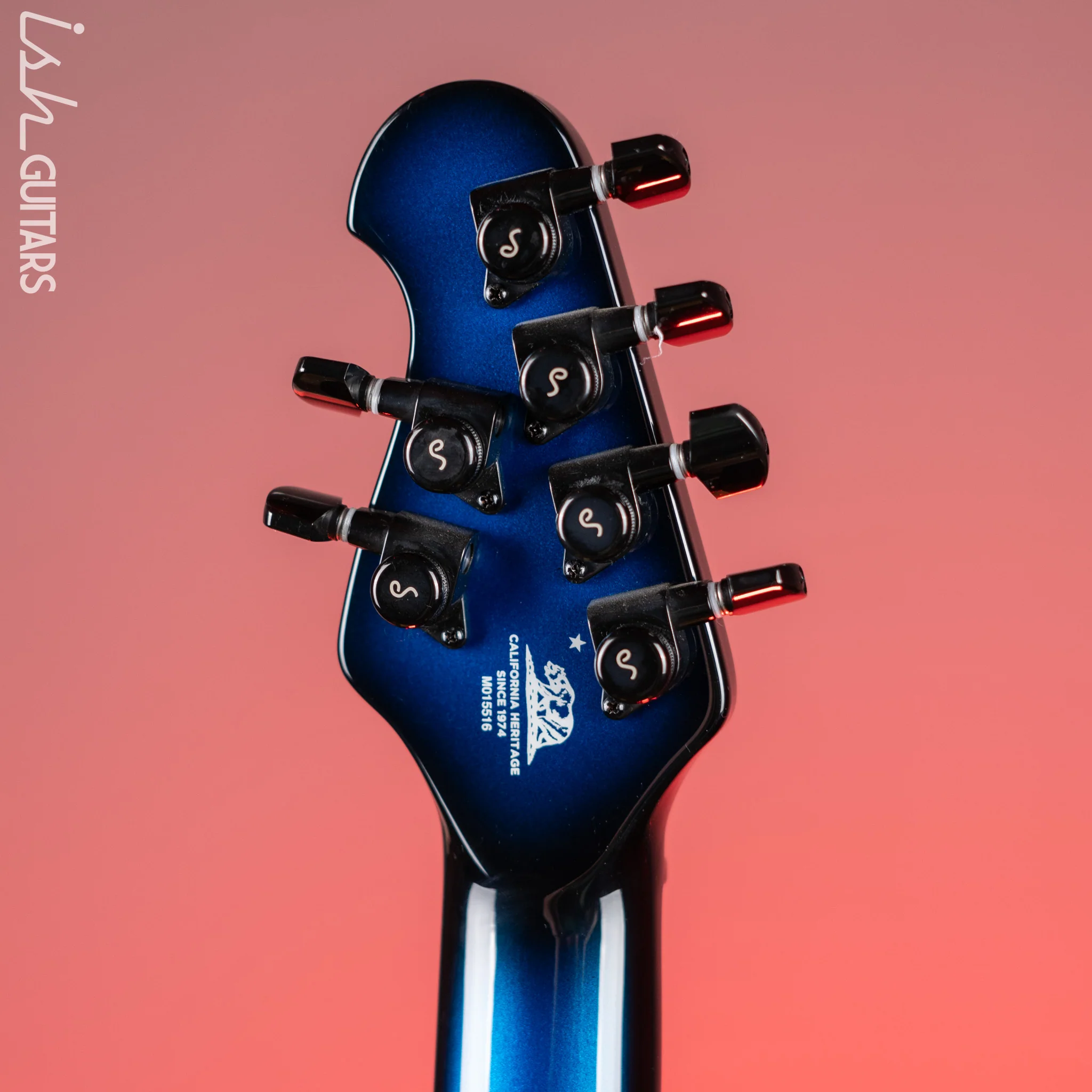 2022 Ernie Ball Music Man Majesty John Petrucci Signature Titan Blue - Image 12