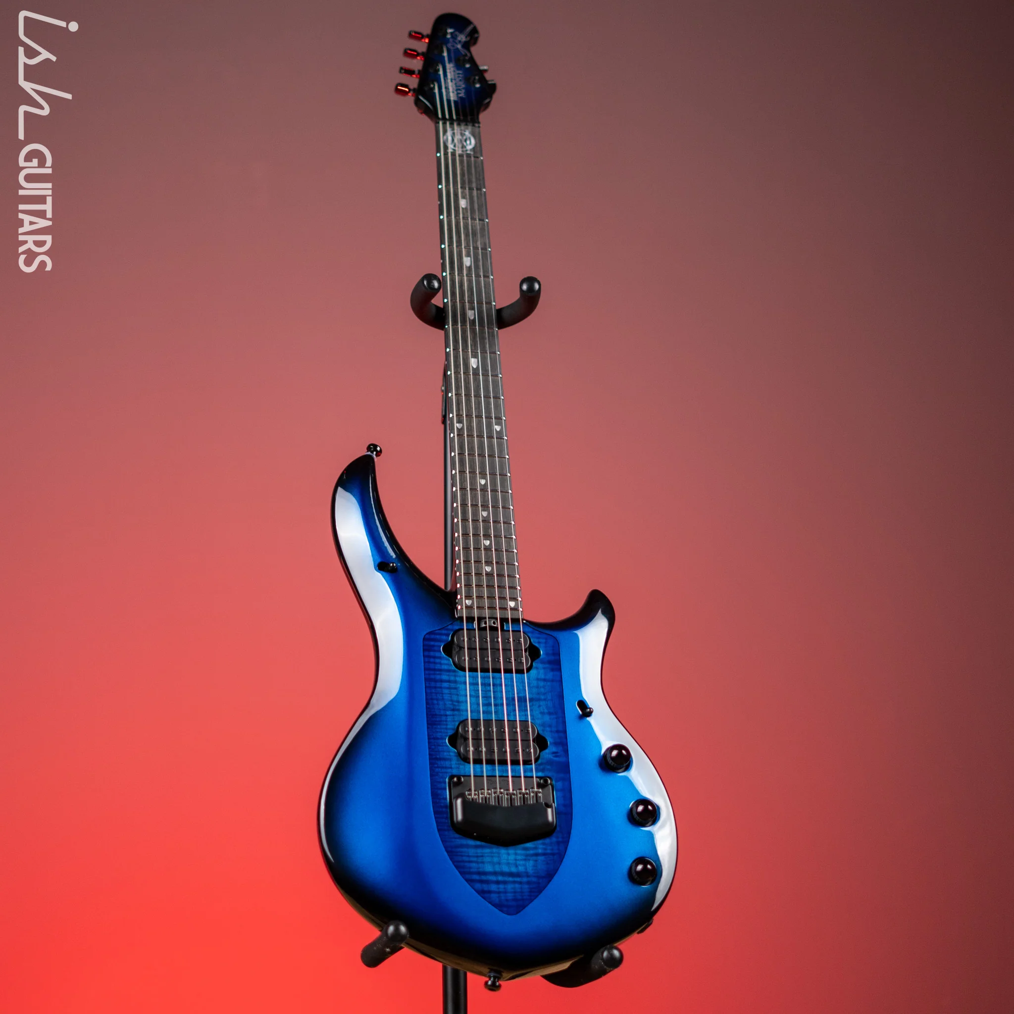 2022 Ernie Ball Music Man Majesty John Petrucci Signature Titan Blue - Image 2