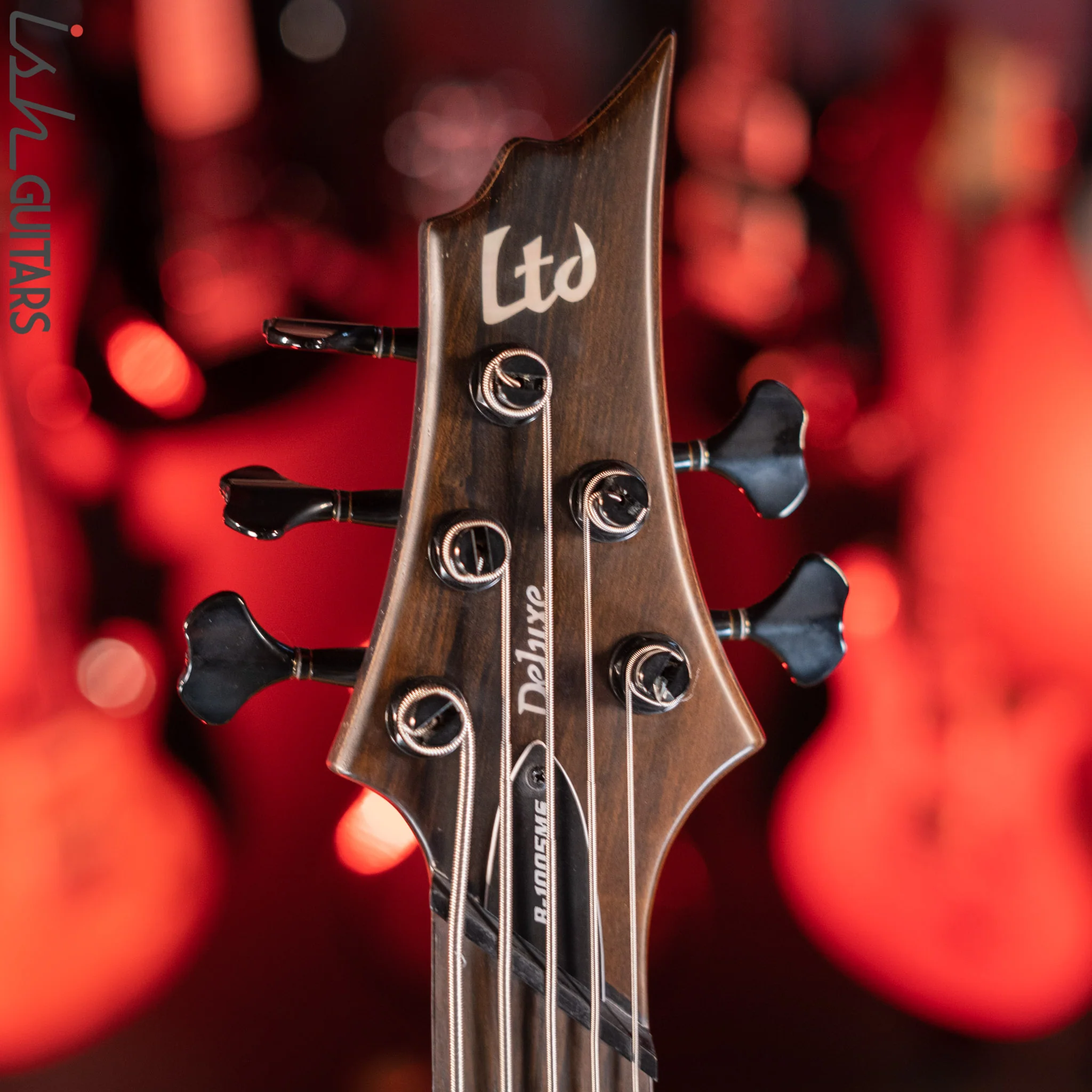 ESP LTD B1005MS Multi-Scale 5-String Bass Ziricote Top Natural Satin Demo - Image 6