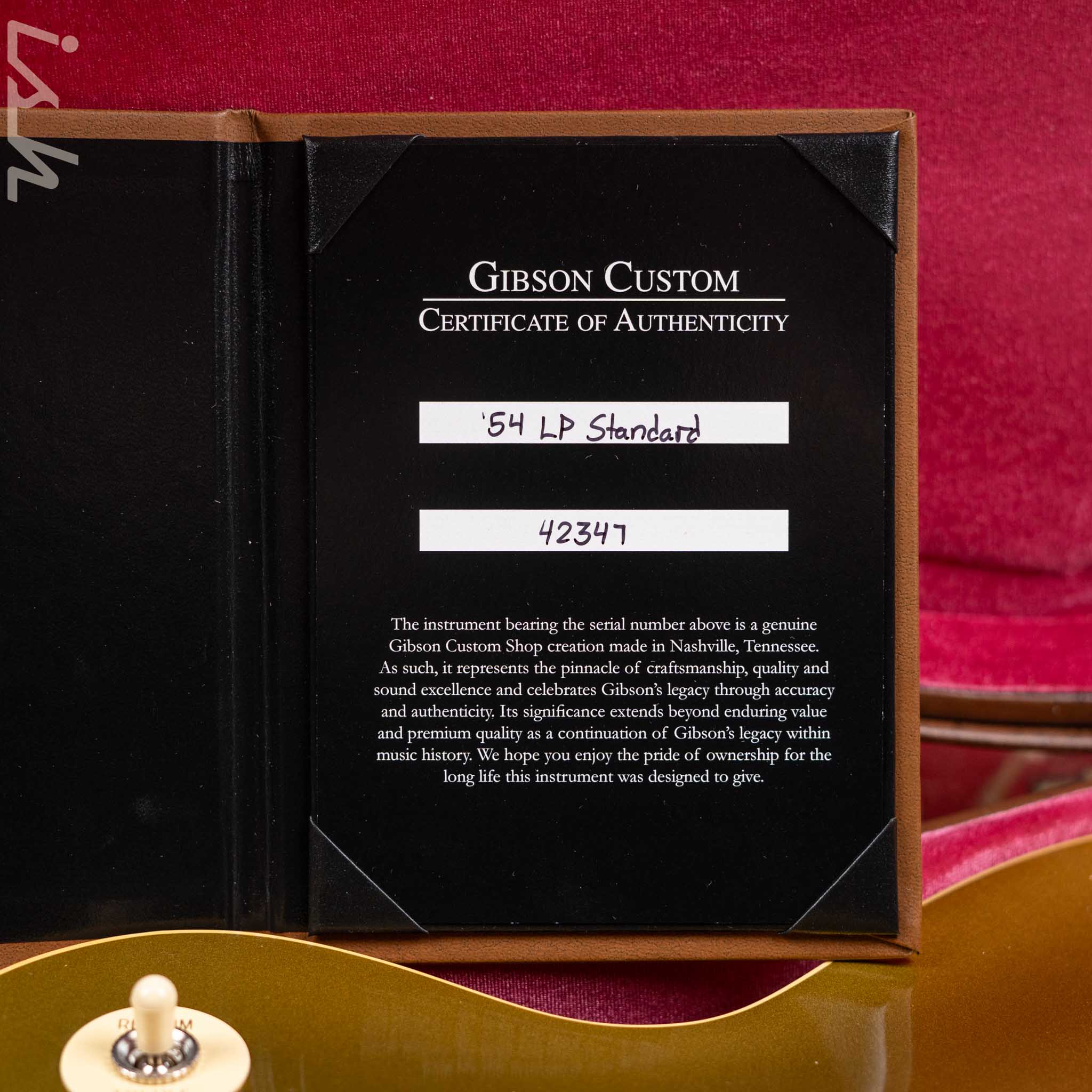 2022 Gibson Custom Shop 1954 Les Paul Standard Gold Top Lefty - Image 17