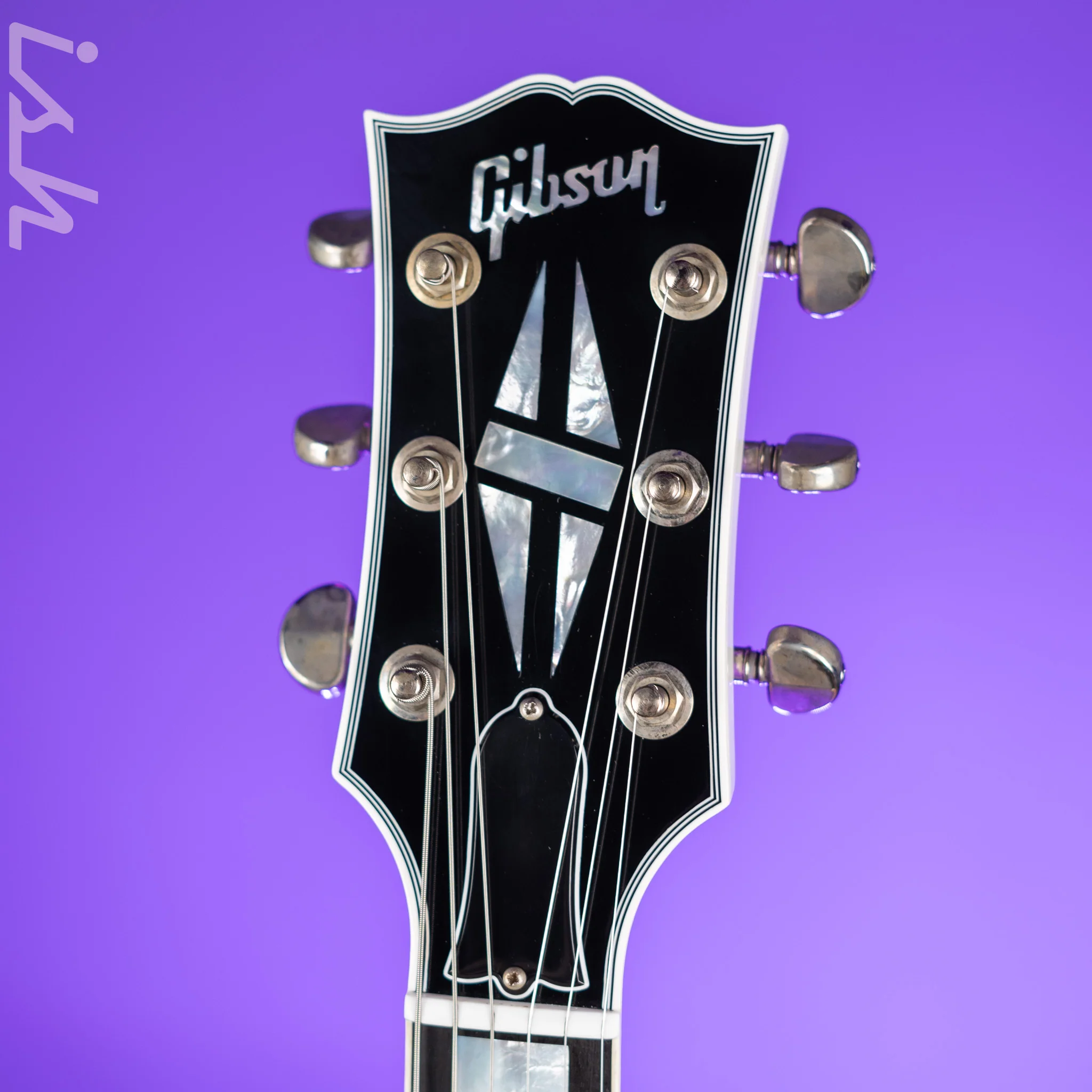 2022 Gibson Les Paul Custom w/ Ebony Fingerboard White Gloss - Image 5