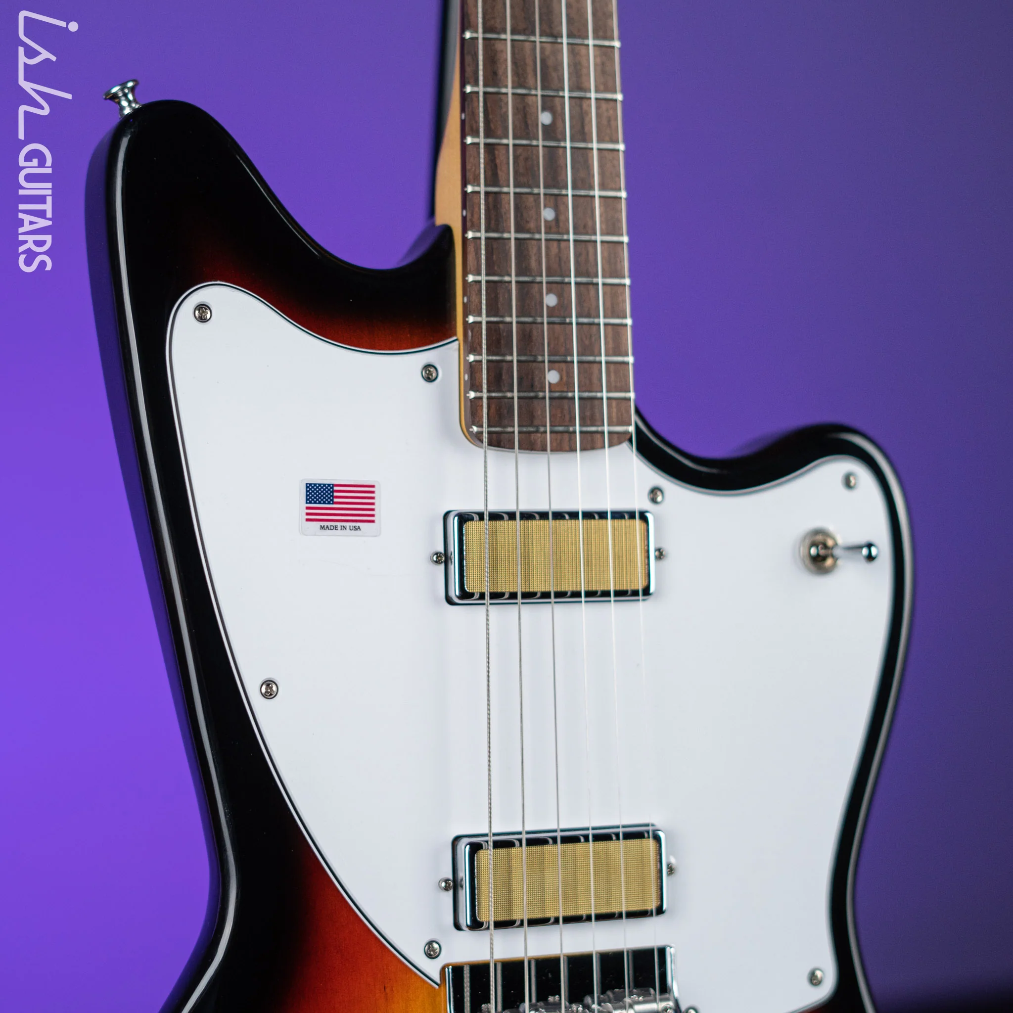 Harmony Silhouette Electric Guitar 3-Tone Sunburst - Image 3