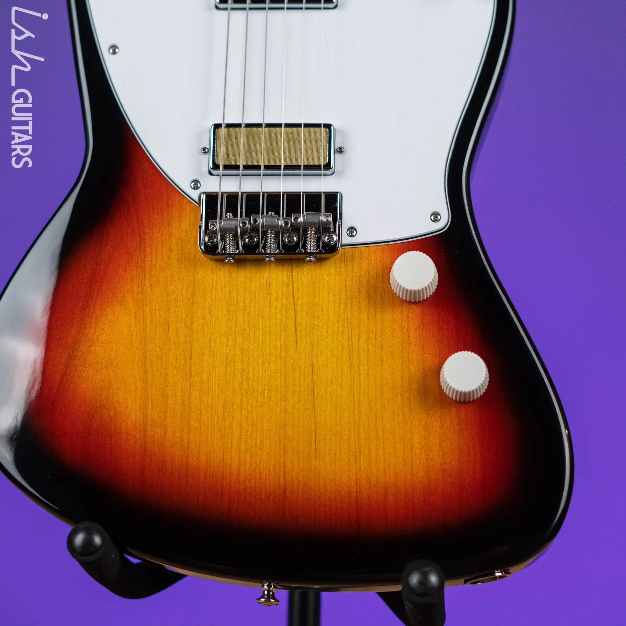 Harmony Silhouette Electric Guitar 3-Tone Sunburst - Image 4