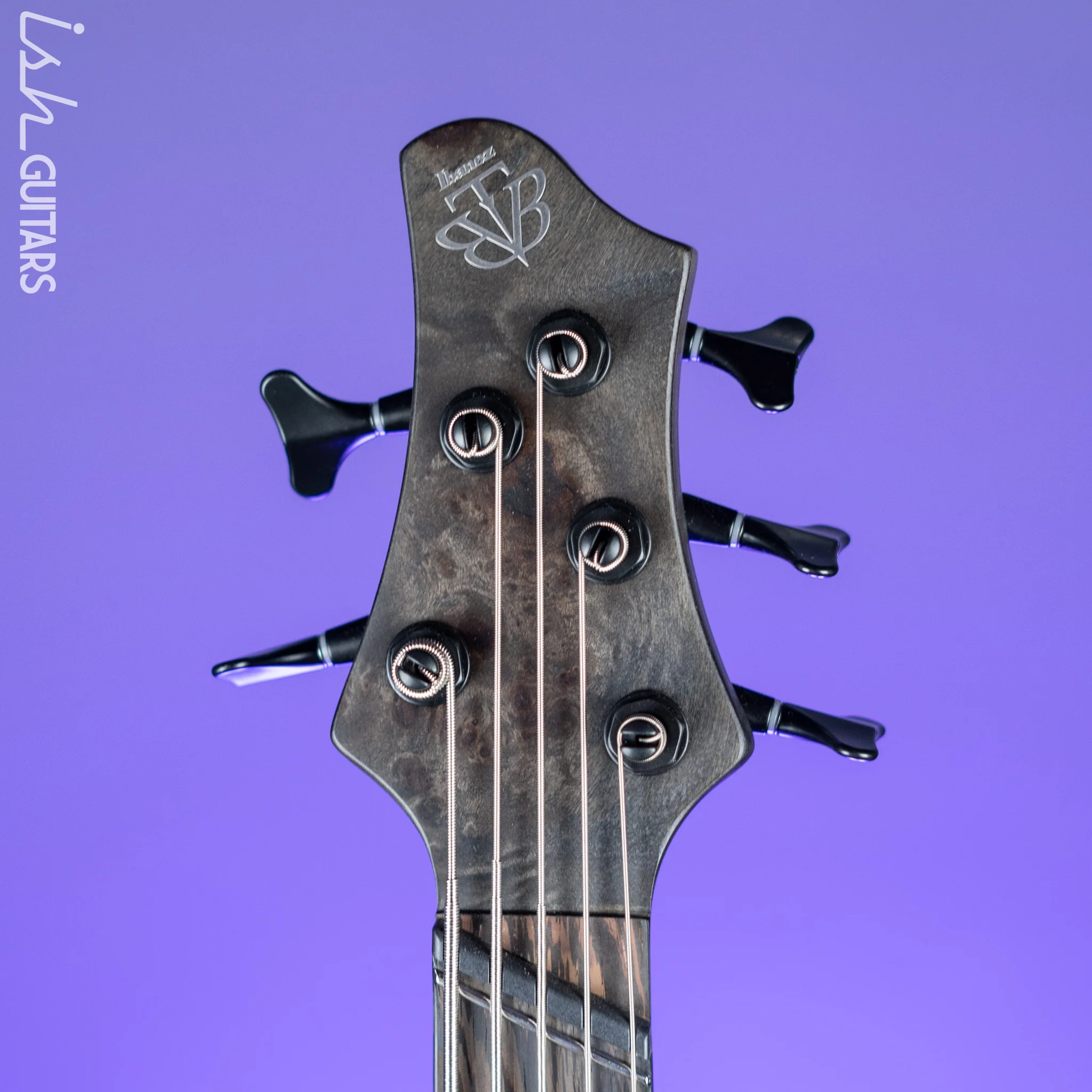 Ibanez BTB805MS Multi-Scale 5-String Bass Transparent Grey Flat - Image 5