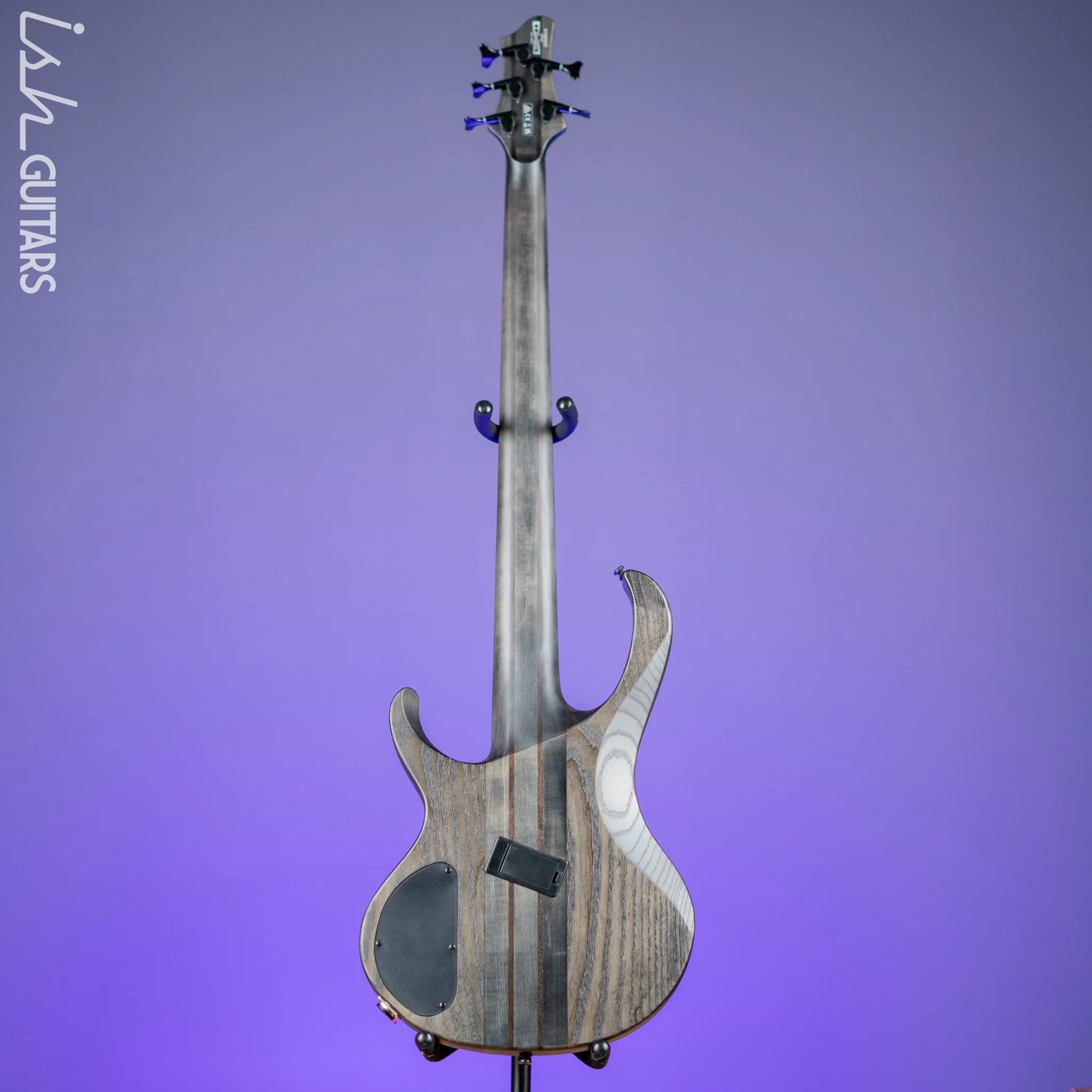Ibanez BTB805MS Multi-Scale 5-String Bass Transparent Grey Flat - Image 6