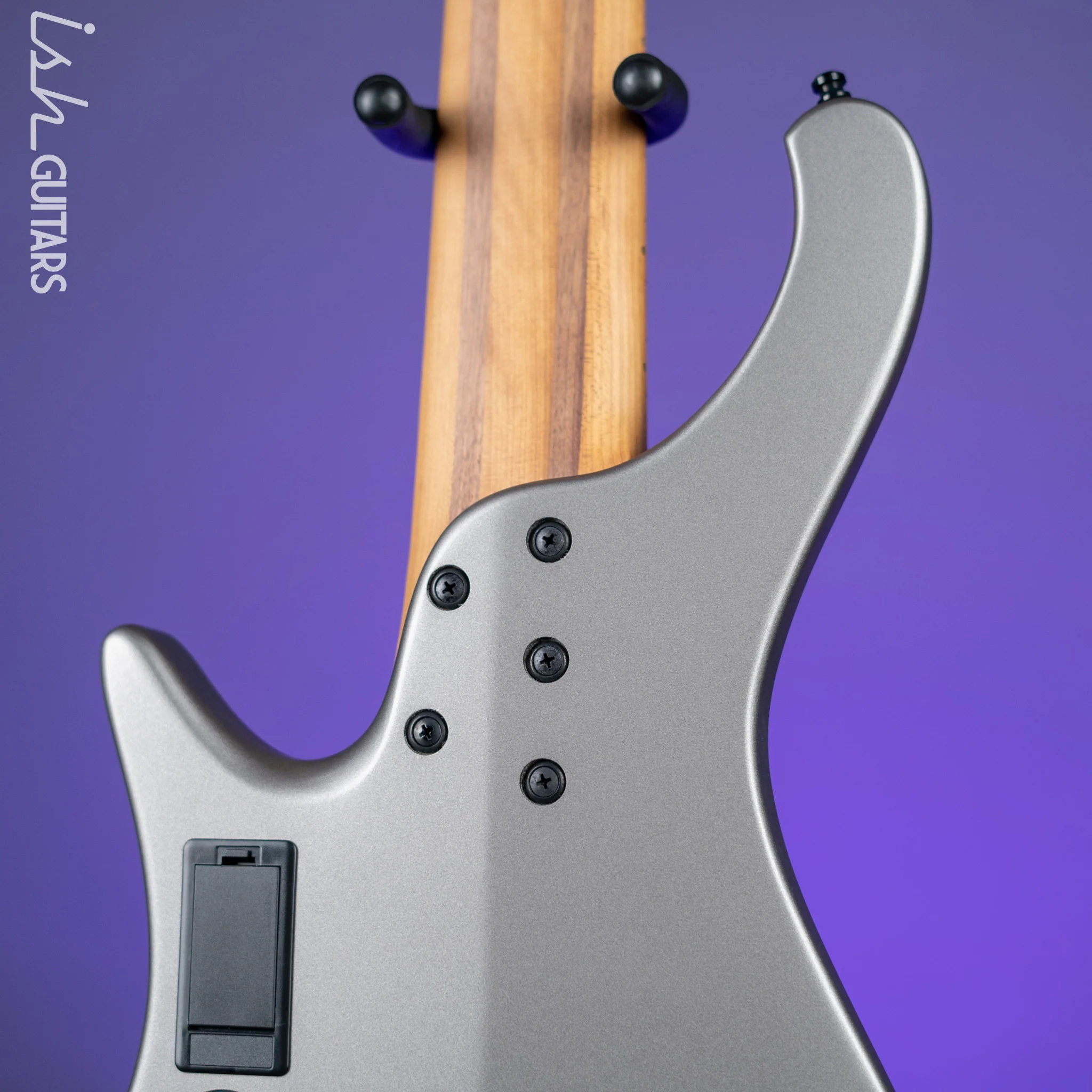 Ibanez EHB1006MS 6-String Headless Bass Metallic Grey Matte Demo - Image 9