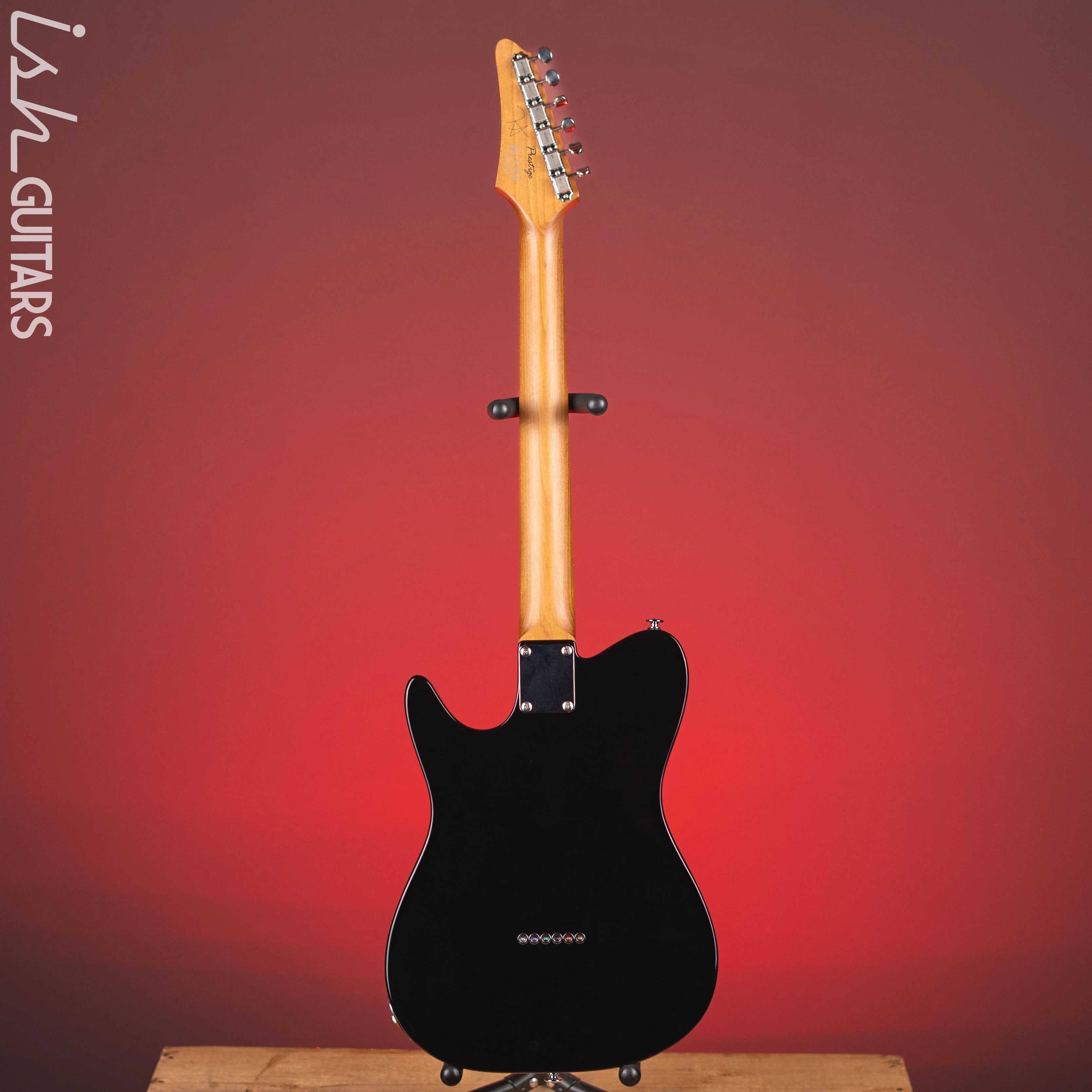 2022 Ibanez Prestige FLATV1 Josh Smith Signature Black - Image 6
