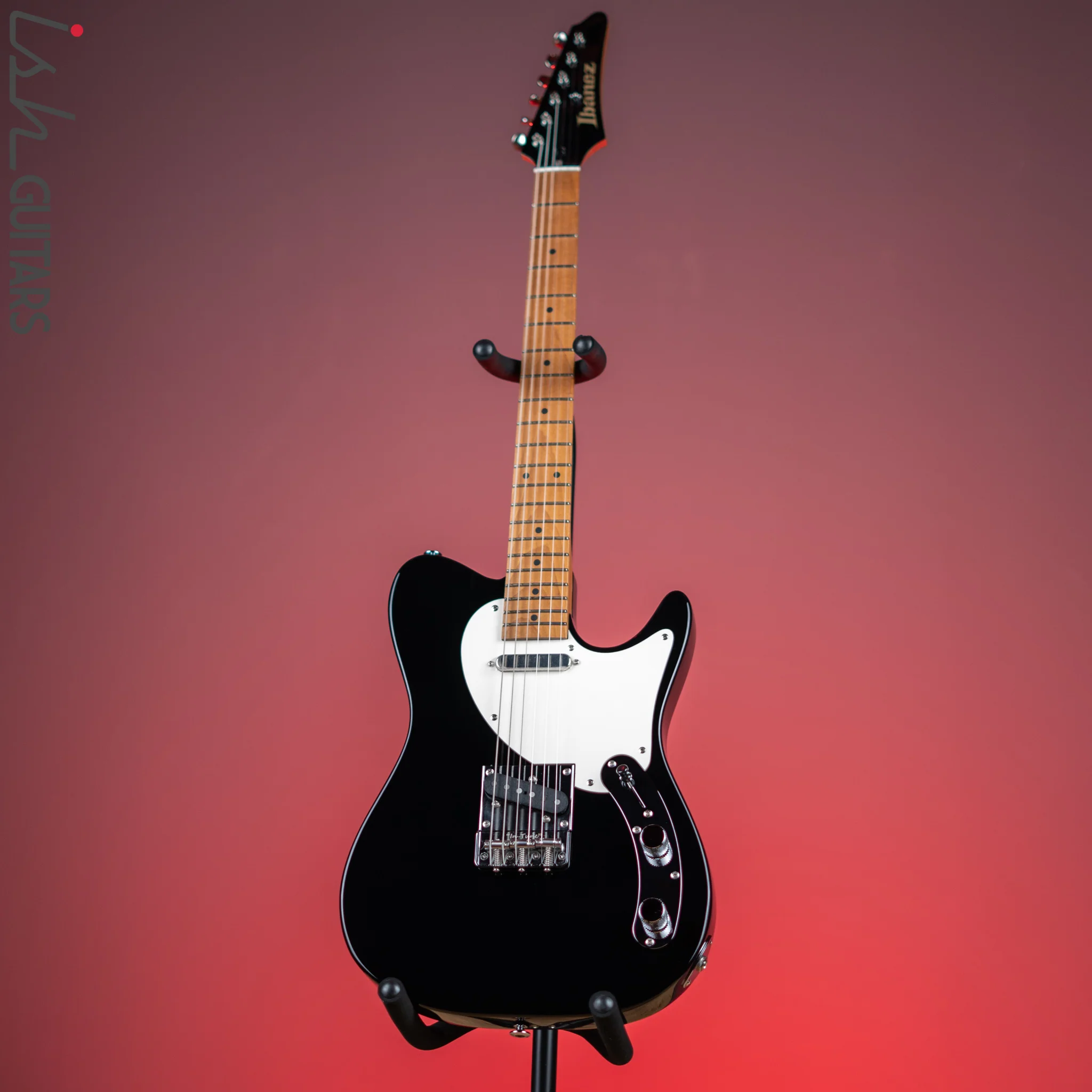 2022 Ibanez Prestige FLATV1 Josh Smith Signature Black - Image 2