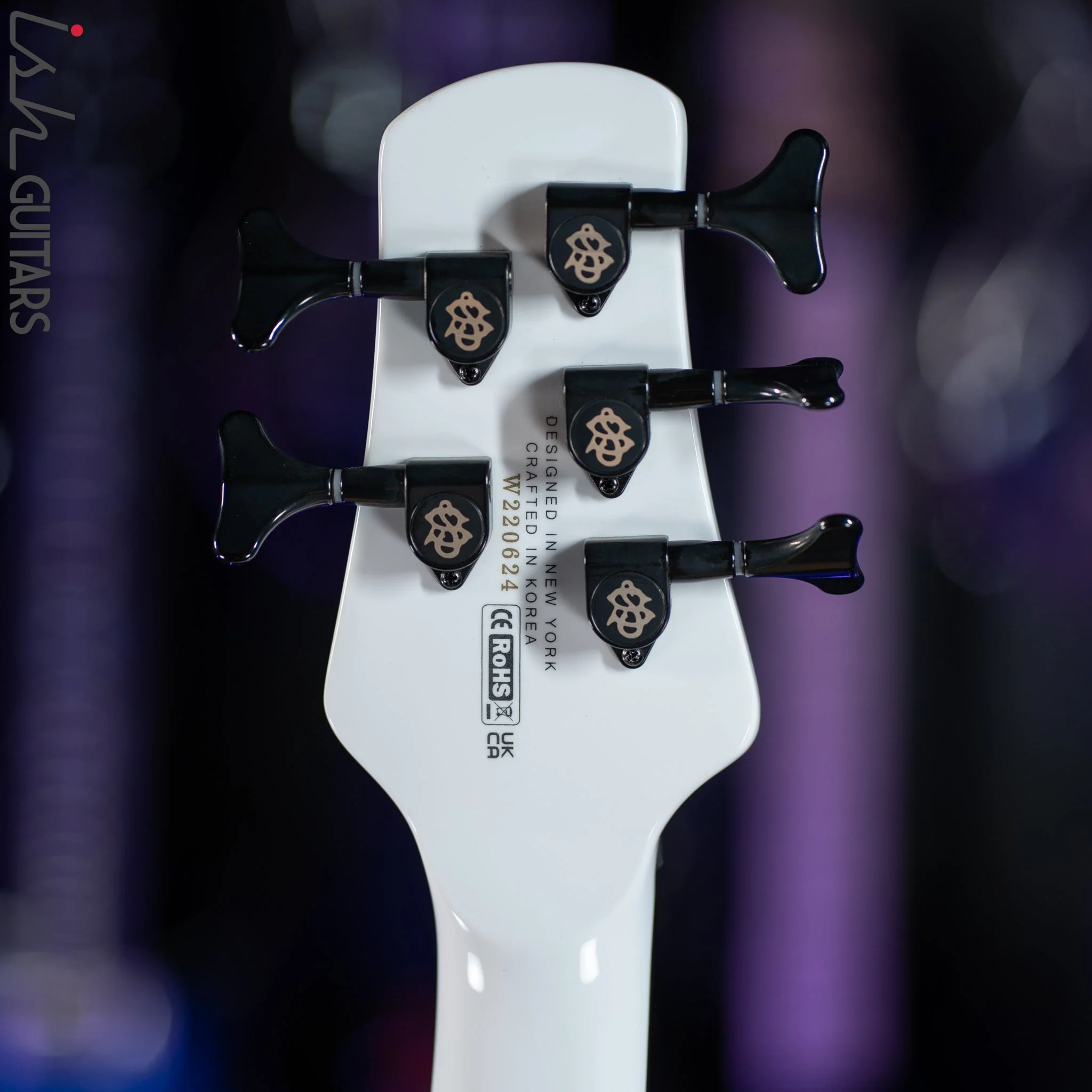 2022 Ish X Spector NS Dimension 5 String EMG Darkglass White Gloss - Image 21