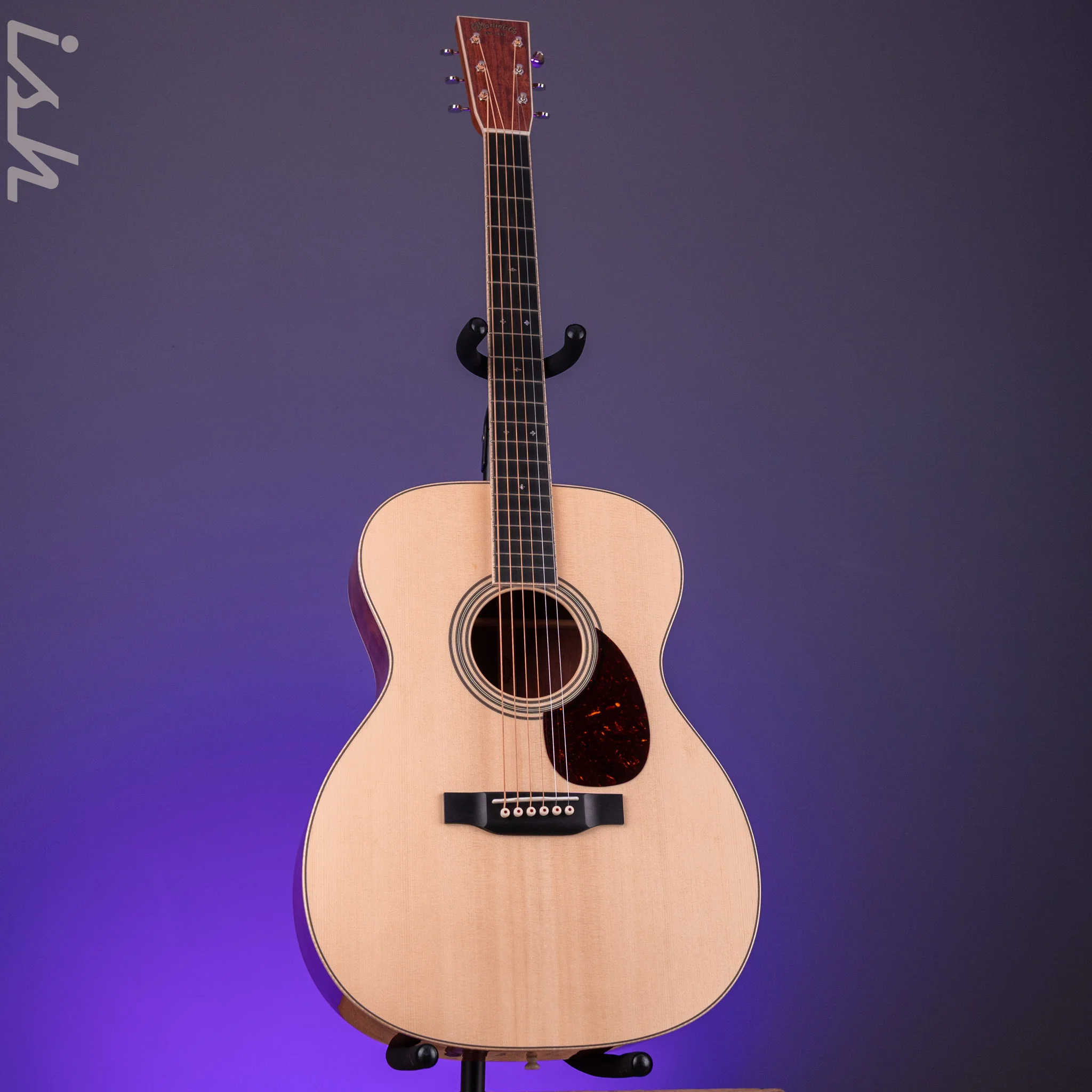 2022 Martin Custom Shop OM-28 Acoustic Guitar Quilted Bubinga Natural - Image 3
